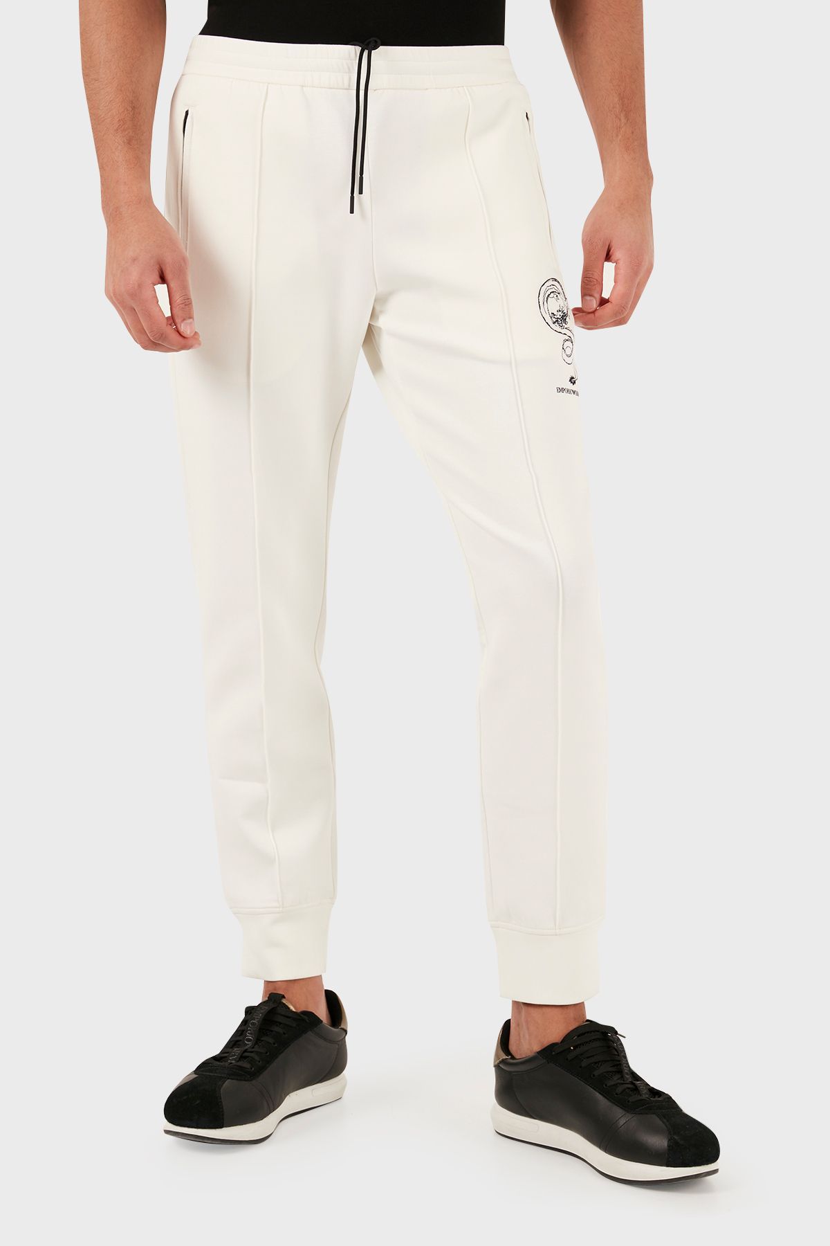 شلوار ورزشی جوگر کتون منظم شلوار مردانه EM000012 AF10013 U0003 Emporio Armani