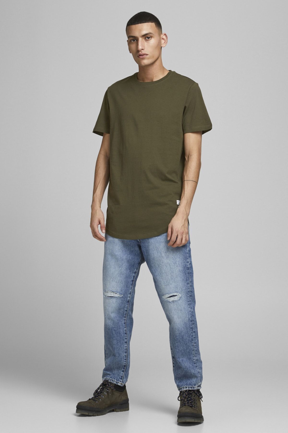 تیشرت مردانه خاکی جک اند جونز | TYC00397232872 اورجینال - تصویر 4