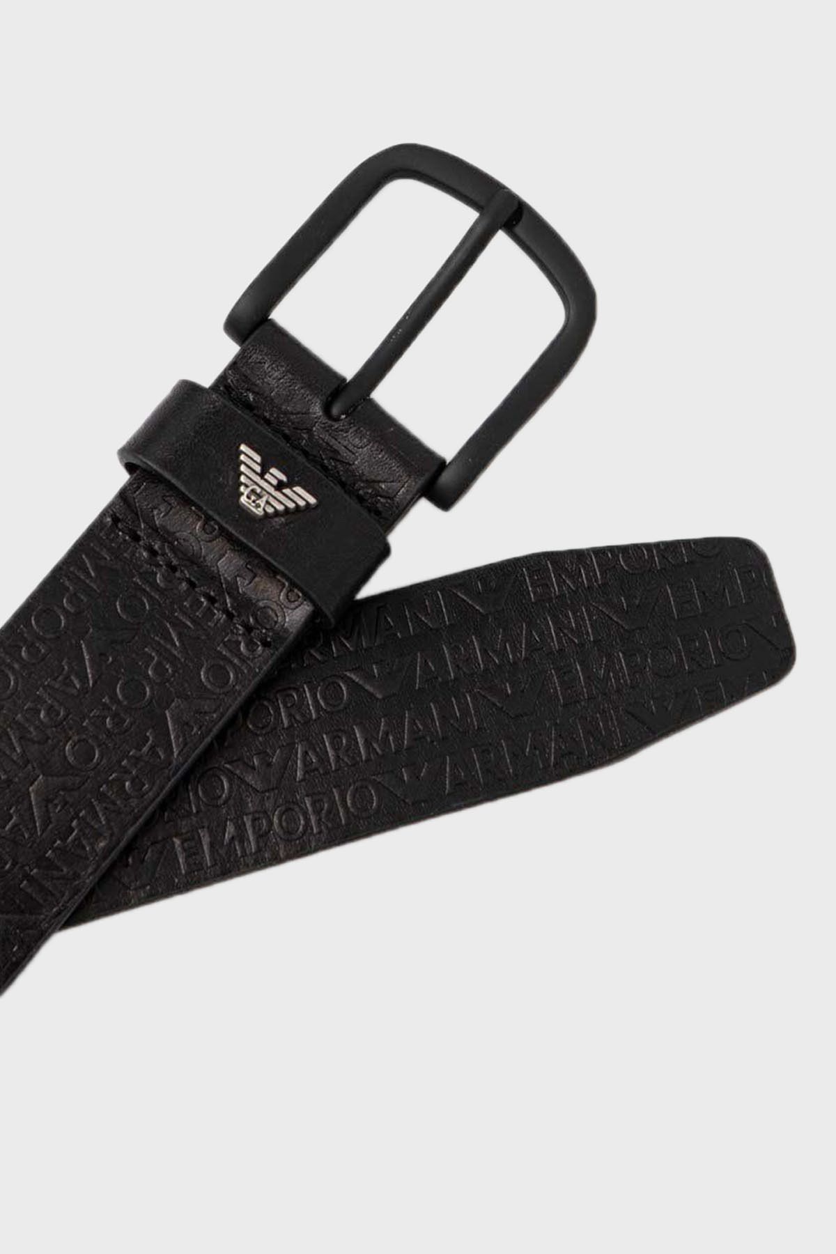 لوگو کمربند چرمی مردانه کمربند Y4S524 YQ98K 80001 Emporio Armani