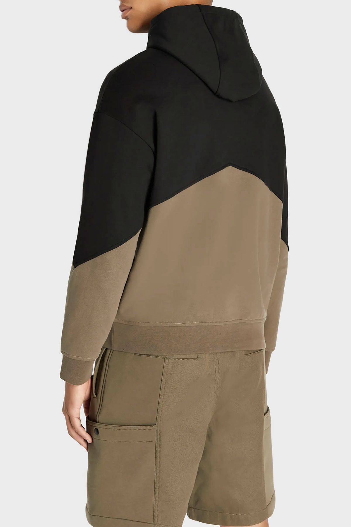 سویشرت مشکی مردانه 100 ٪ پنبه معمولی مناسب عرق 6rzmlb zj4xz 22CF Armani Exchange