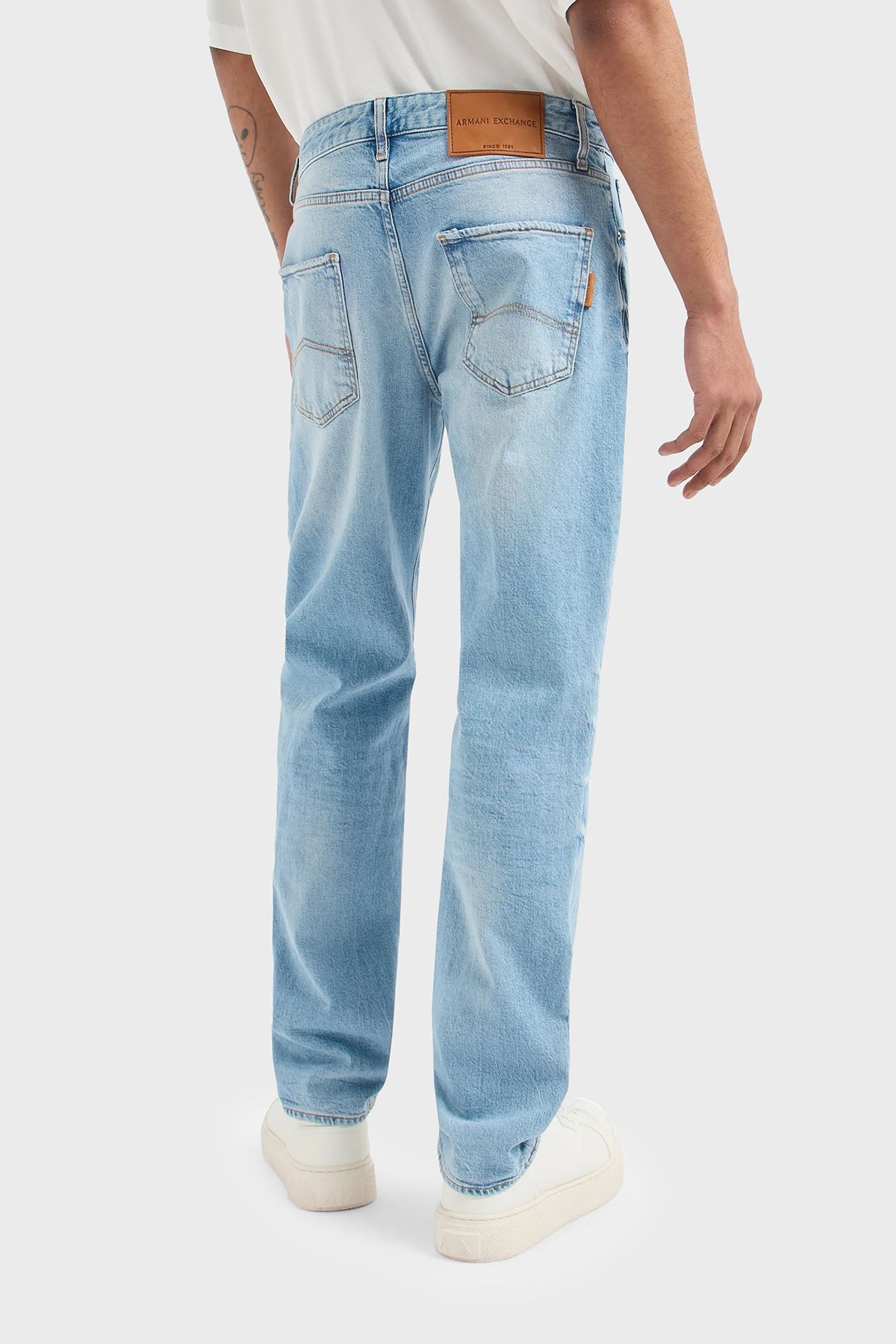 شلوار جین آبی مردانه J13 Stretch Cotton Slim Fit 3DZJ13 Z1YFZ 1500 Armani Exchange