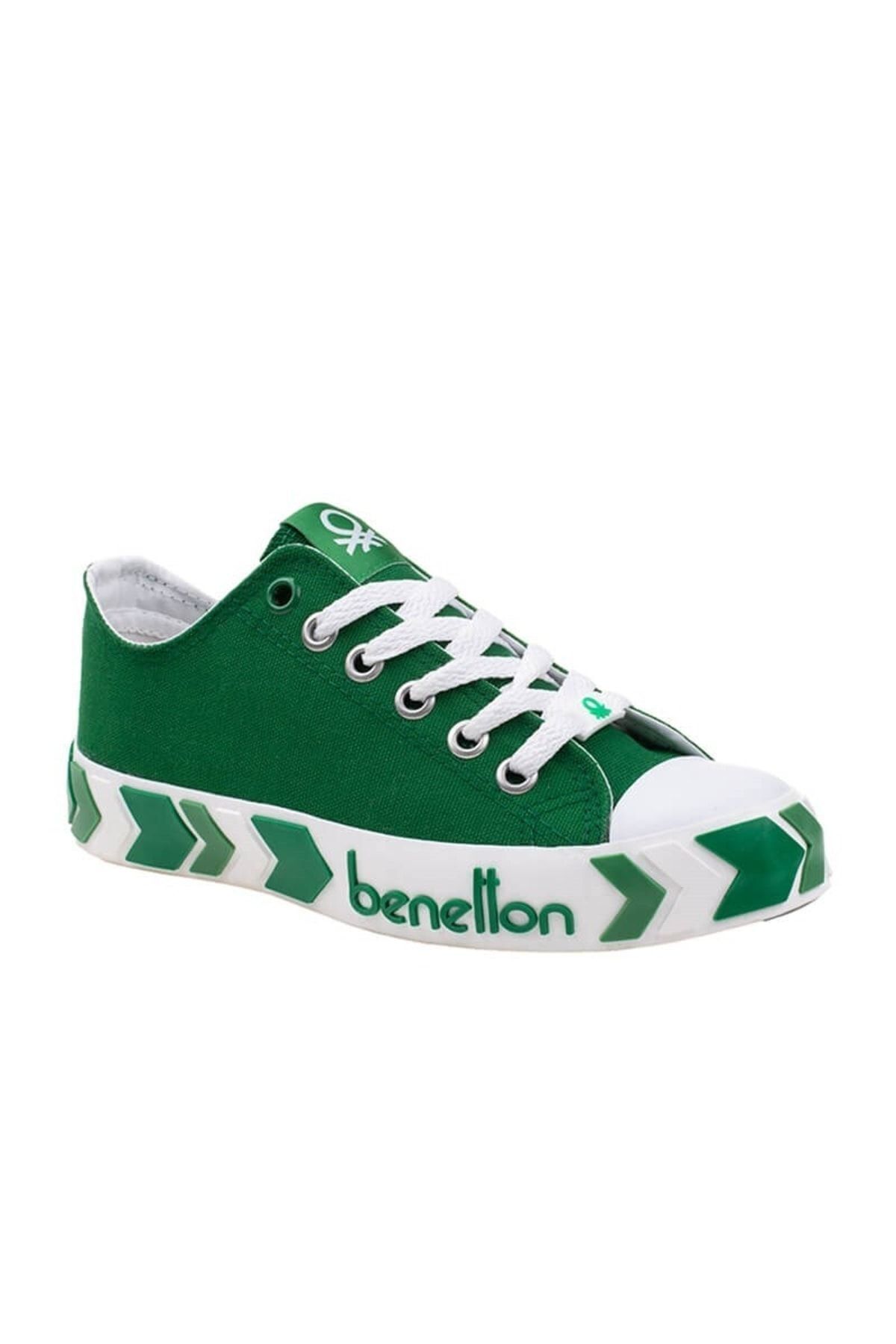 کفش اسپرت راه راه زنانه سبز Bn-30620 Benetton