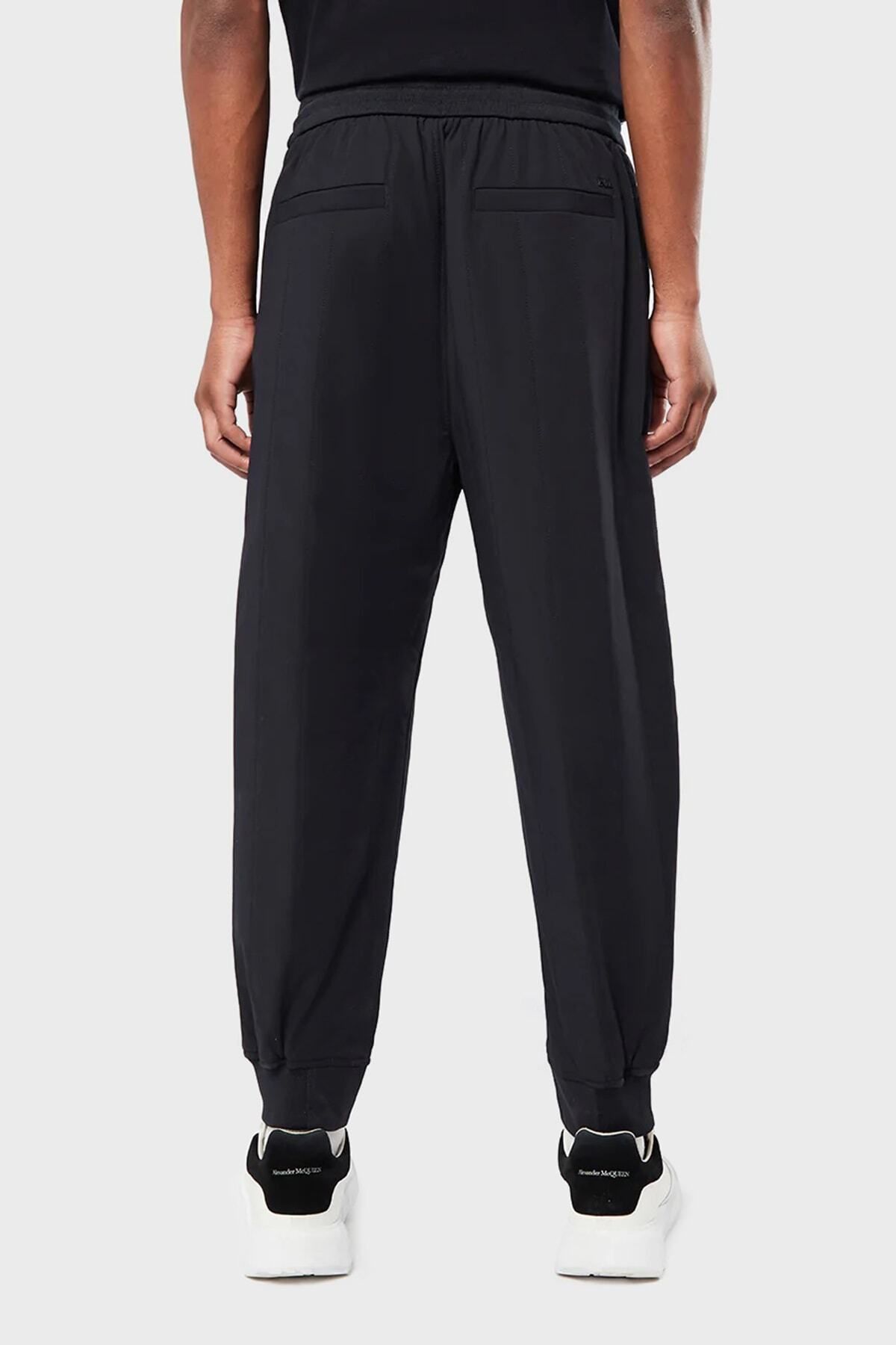 Emporio Waist Tie Relaxed Fit Pants Jogger شلوار مردانه 6l1pd4 1nniz 0920 Emporio Armani