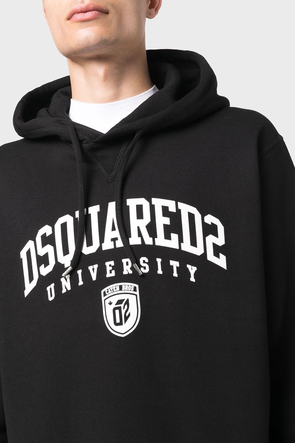 سویشرت مشکی مردانه پنبه ای آرام و مناسب تر عرق 900 DSquared2