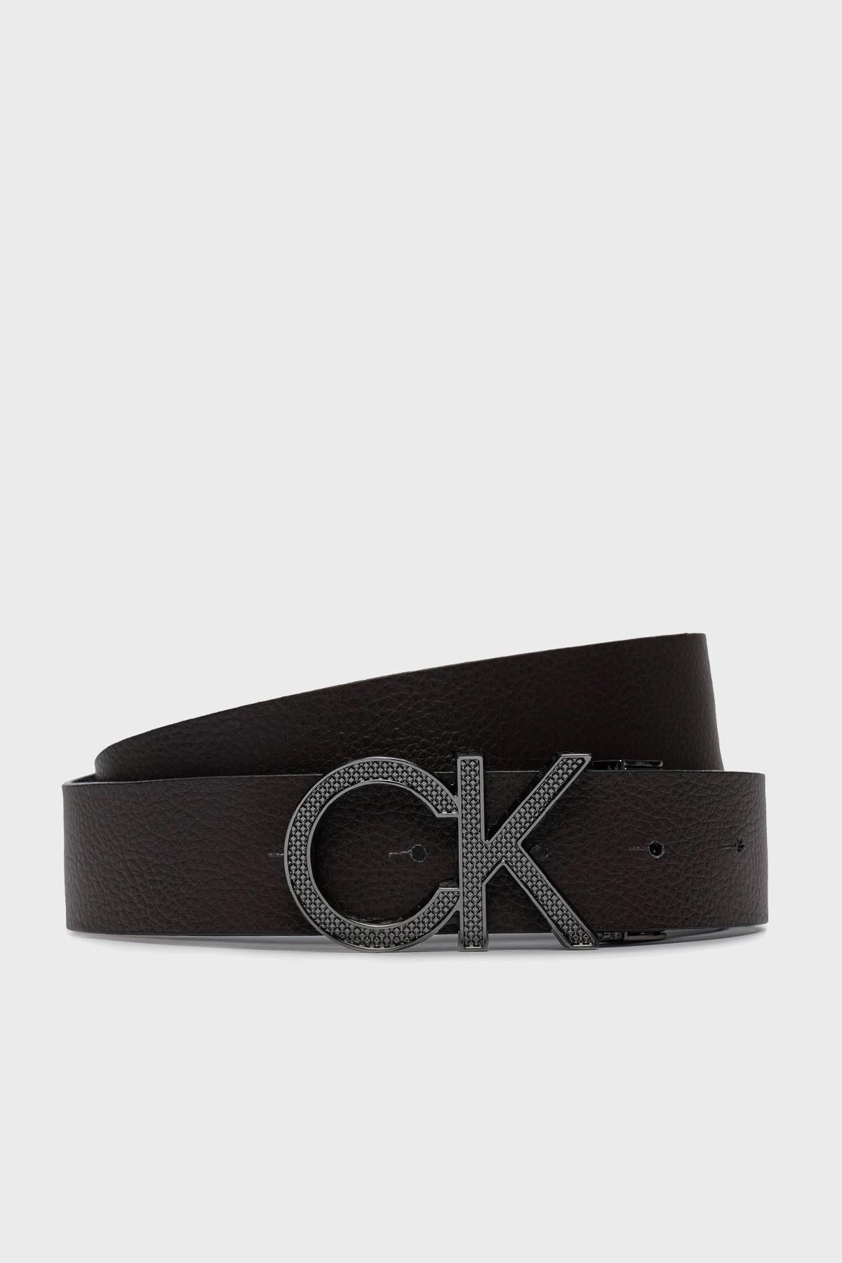 کمربند مشکی مردانه چرمی دو طرفه K50K511337BEH K50K511337 BEA Calvin Klein
