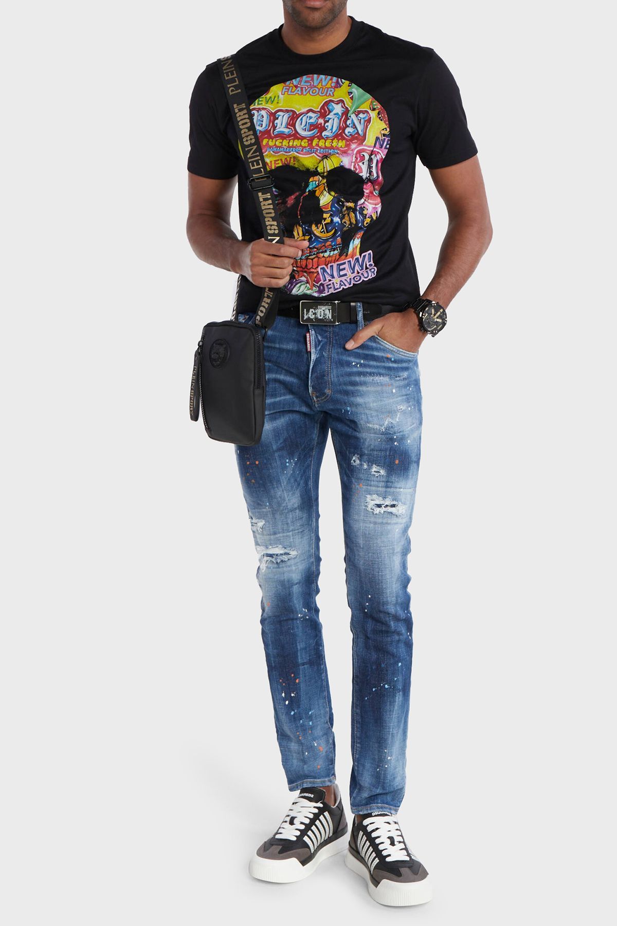 شلوار جین آبی مردانه مناسب 470 اورجینال DSquared2