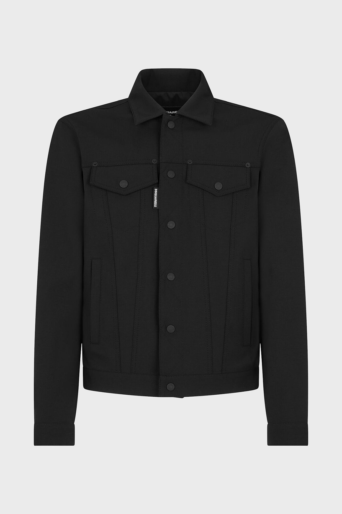 کت مشکی مردانه ژاکت کشش اسکینی و باریک 900 DSquared2
