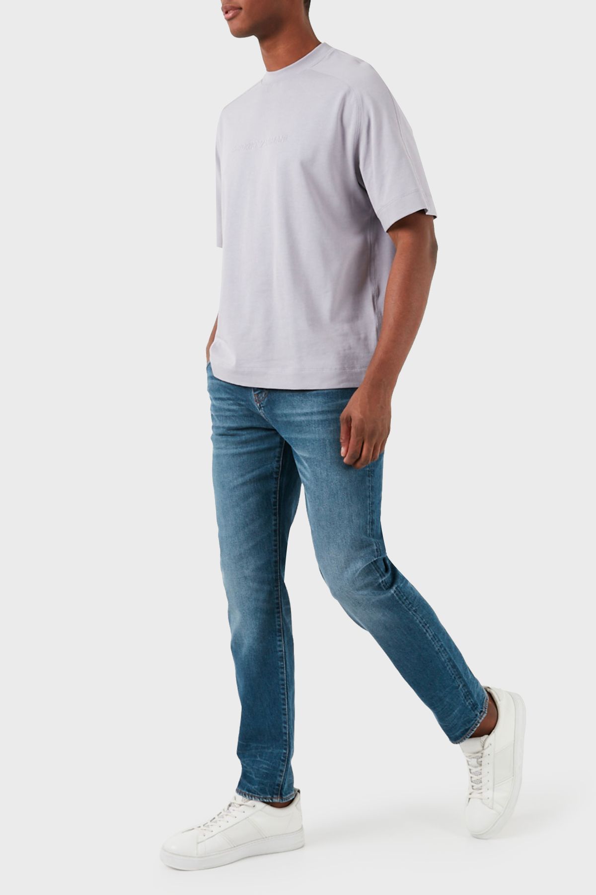 شلوار جین آبی مردانه J13 پنبه باریک 3DZJ13 Z1YGZ 1500 Armani Exchange
