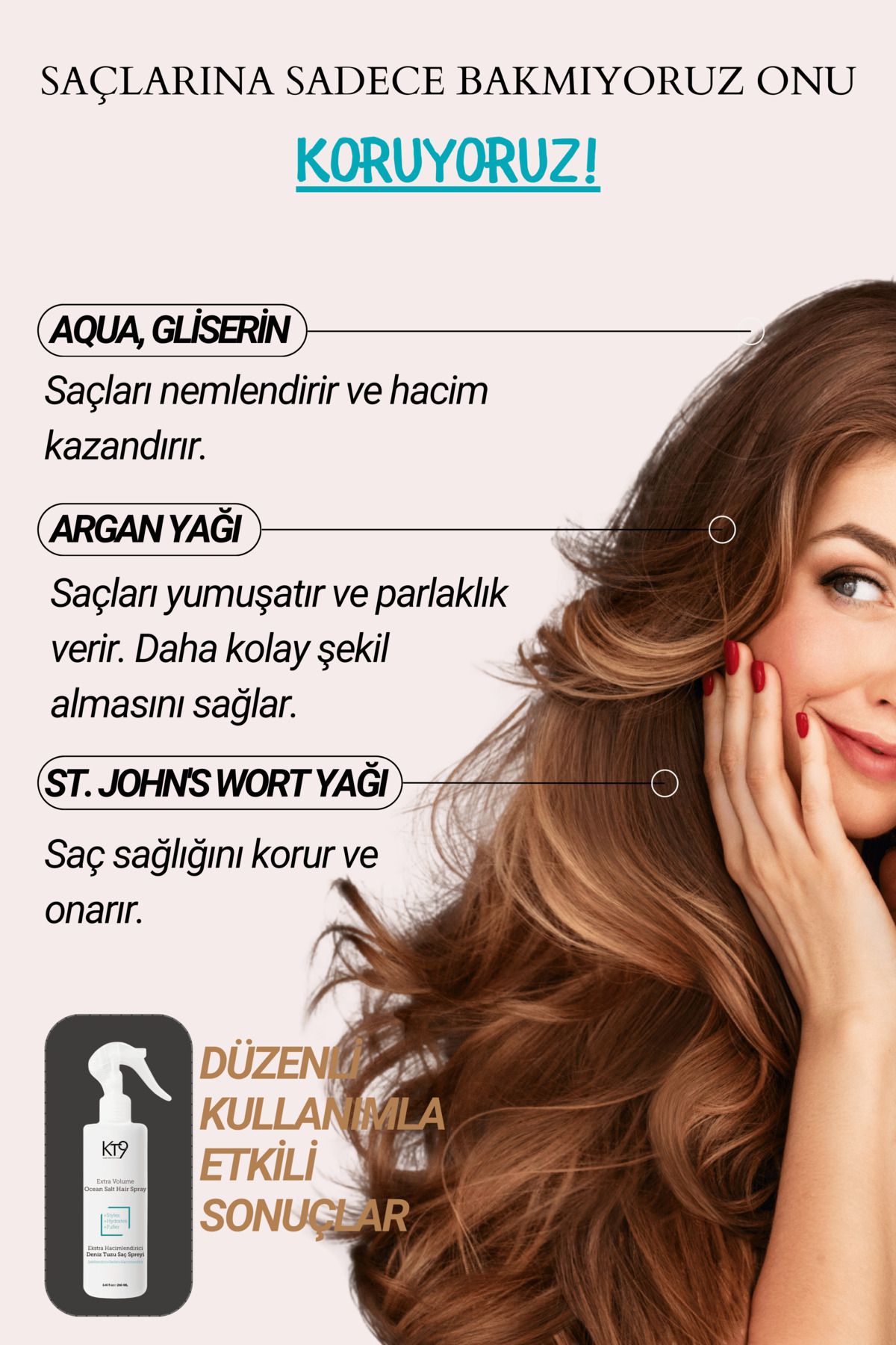 اسپری مو   kt9 | TYCARFGVCN171991831331584 اورجینال - تصویر 2