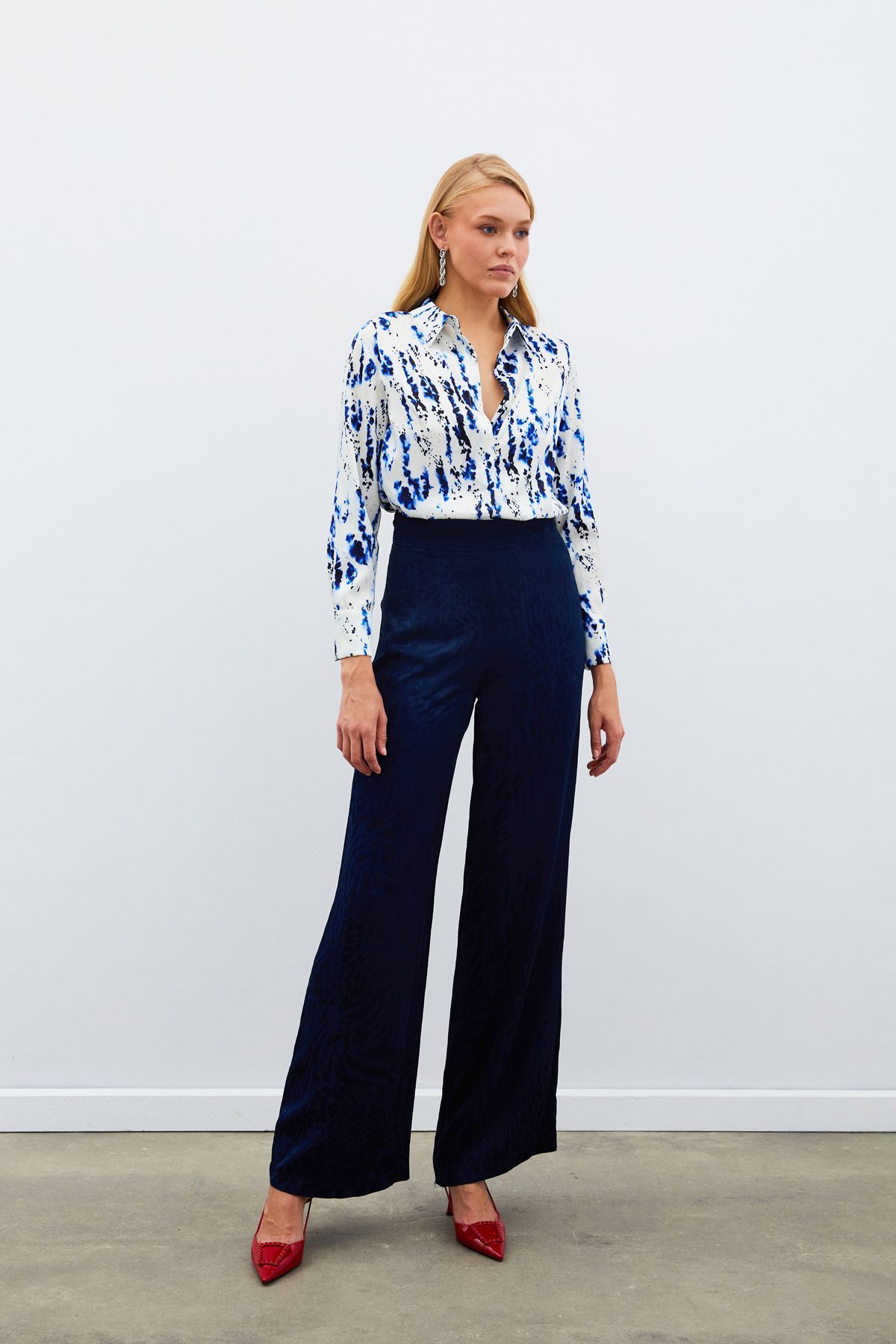 Sateen-Sax Blue Grizzly Long Shirt 5
