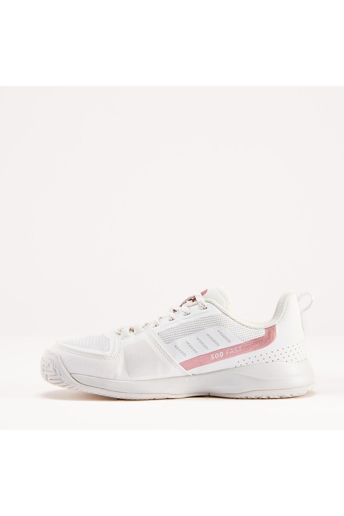 کفش تنیس سفید دخترانه و پسرانه بچگانه كتانى ورزشى بچكانه مدل Ts500 Fast Decathlon