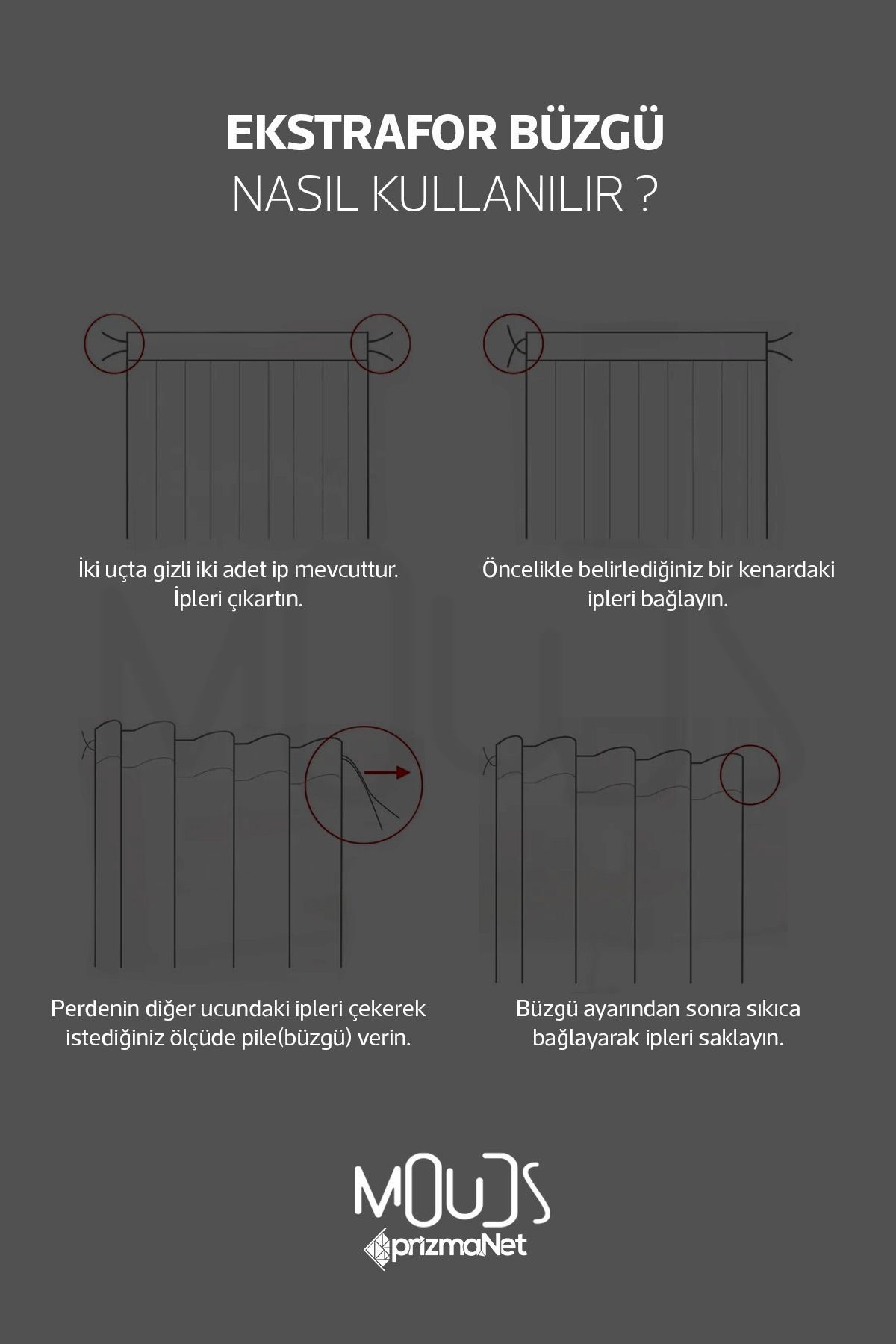 Moud's-Single Wing Graffiti Patterned Background Curtain - Suede Printed Extra-For Gather 3