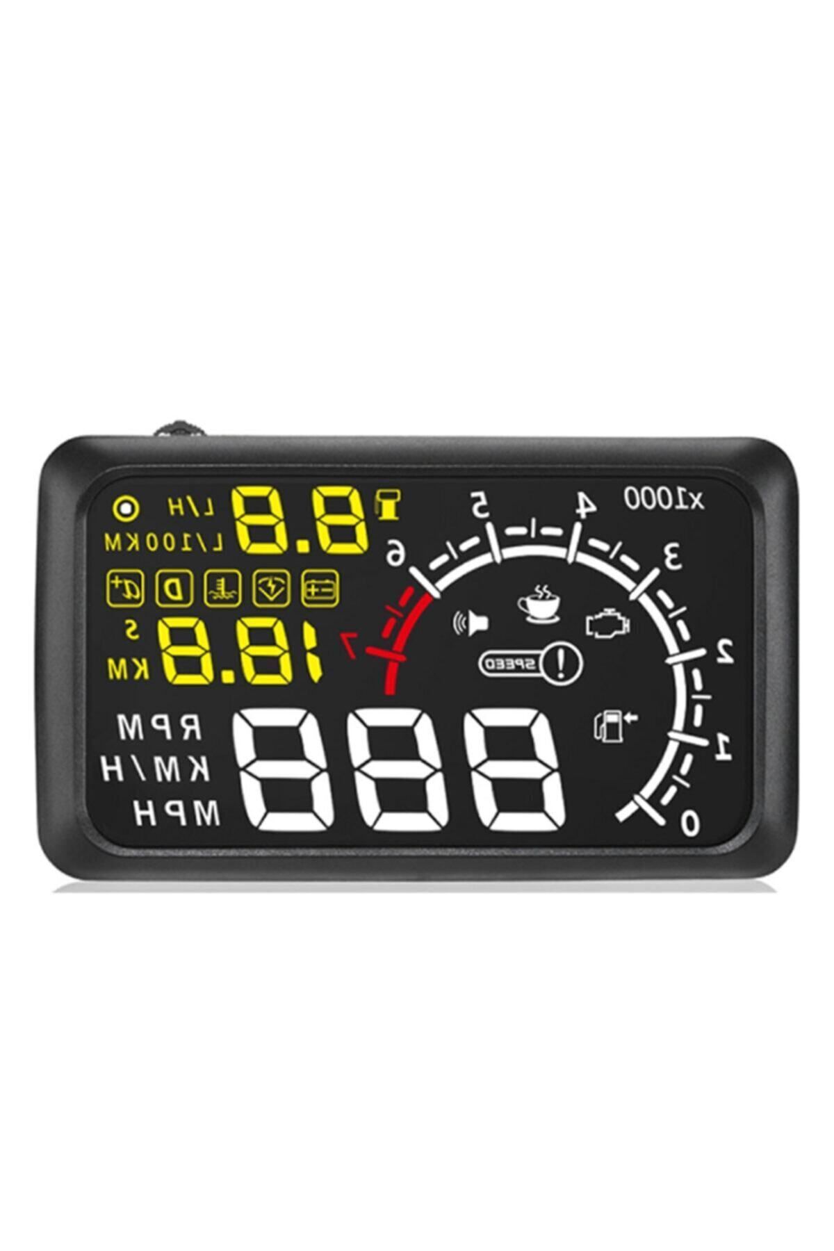 Gplus-X3 Hud لوحة العدادات الافتراضية شاشة عرض علوية مقاس 5.5 بوصة Obd 2 سرعة ومعلومات المحرك عاكسة 1