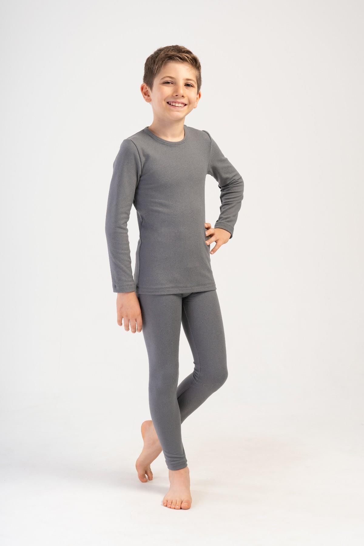 سی اند سیتی لباس گرم پسرانه یقه گرد آستین بلند دودی کد ۴۰۵۱۶۰