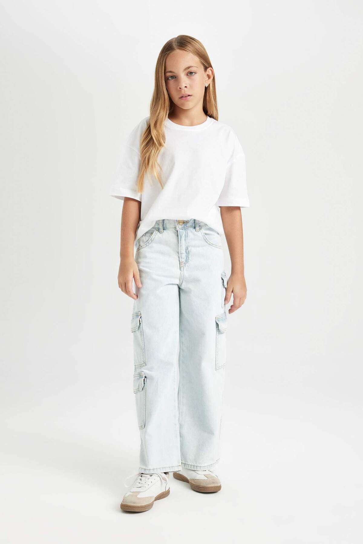 لباس مجلسی دخترانه آبی دفکتوDefacto | 3157175 اورجینال - تصویر 2