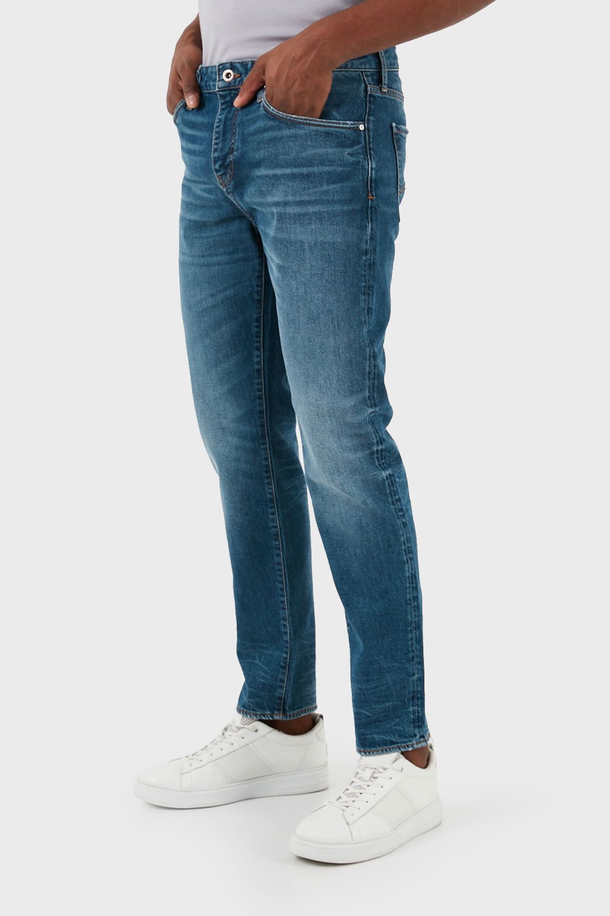 شلوار جین آبی مردانه J13 پنبه باریک 3DZJ13 Z1YGZ 1500 Armani Exchange