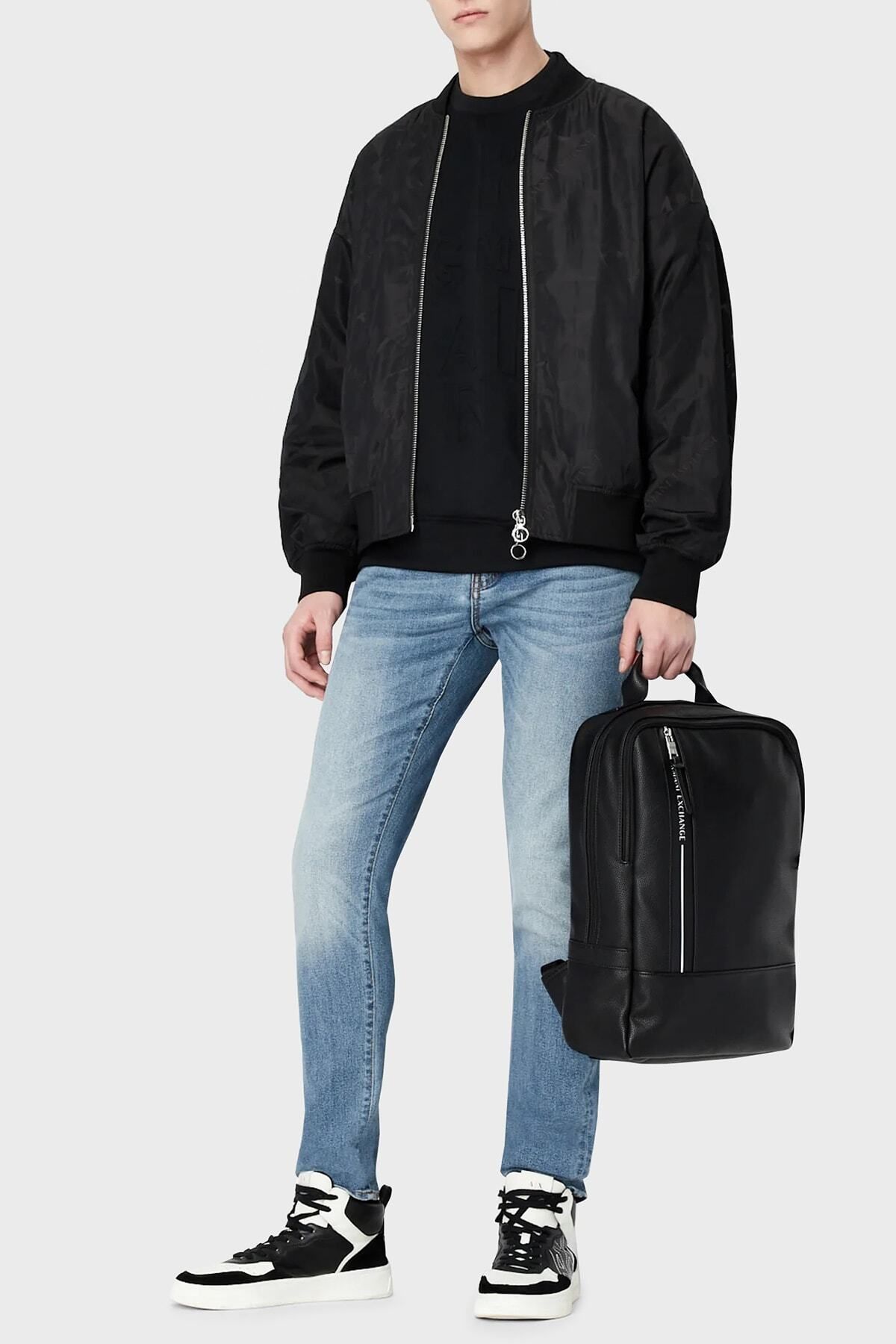شلوار جین آبی مردانه J14 پنبه طبیعی کمر اسکینی مناسب 3RZJ14 Z1X3Z 150 Armani Exchange