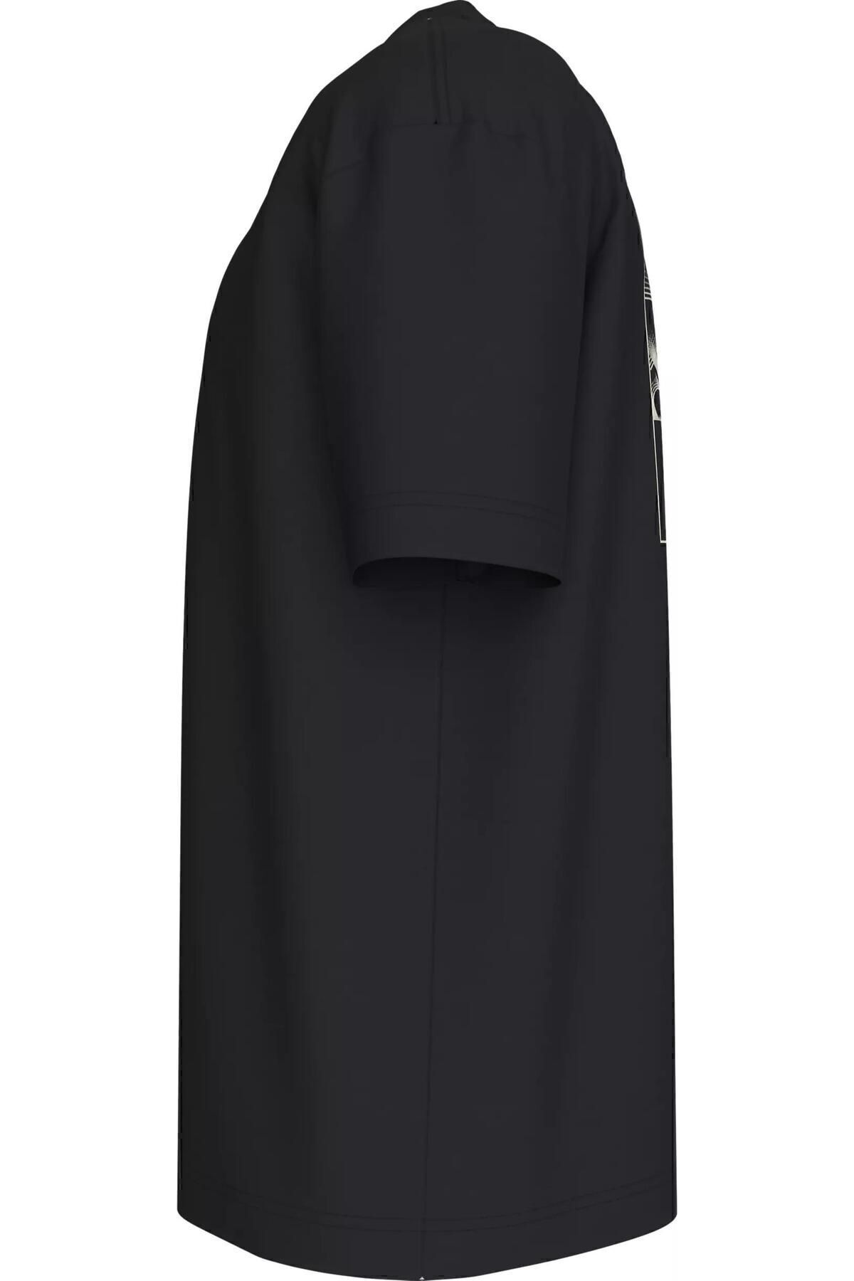 تی شرت مشکی مردانه شبکه تنوگرام اورجینال Calvin Klein