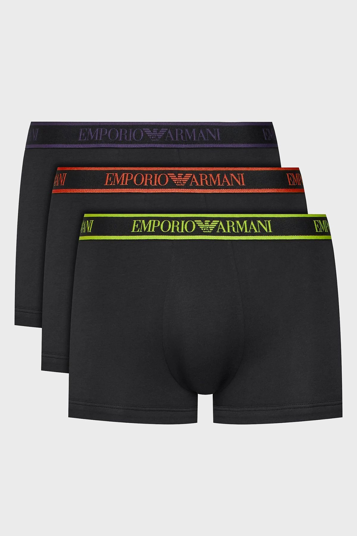 امپوریو آرمانی پنبه فلکسیبل 3 بسته باکسر مردانه BOXER 111357 3F717 29821