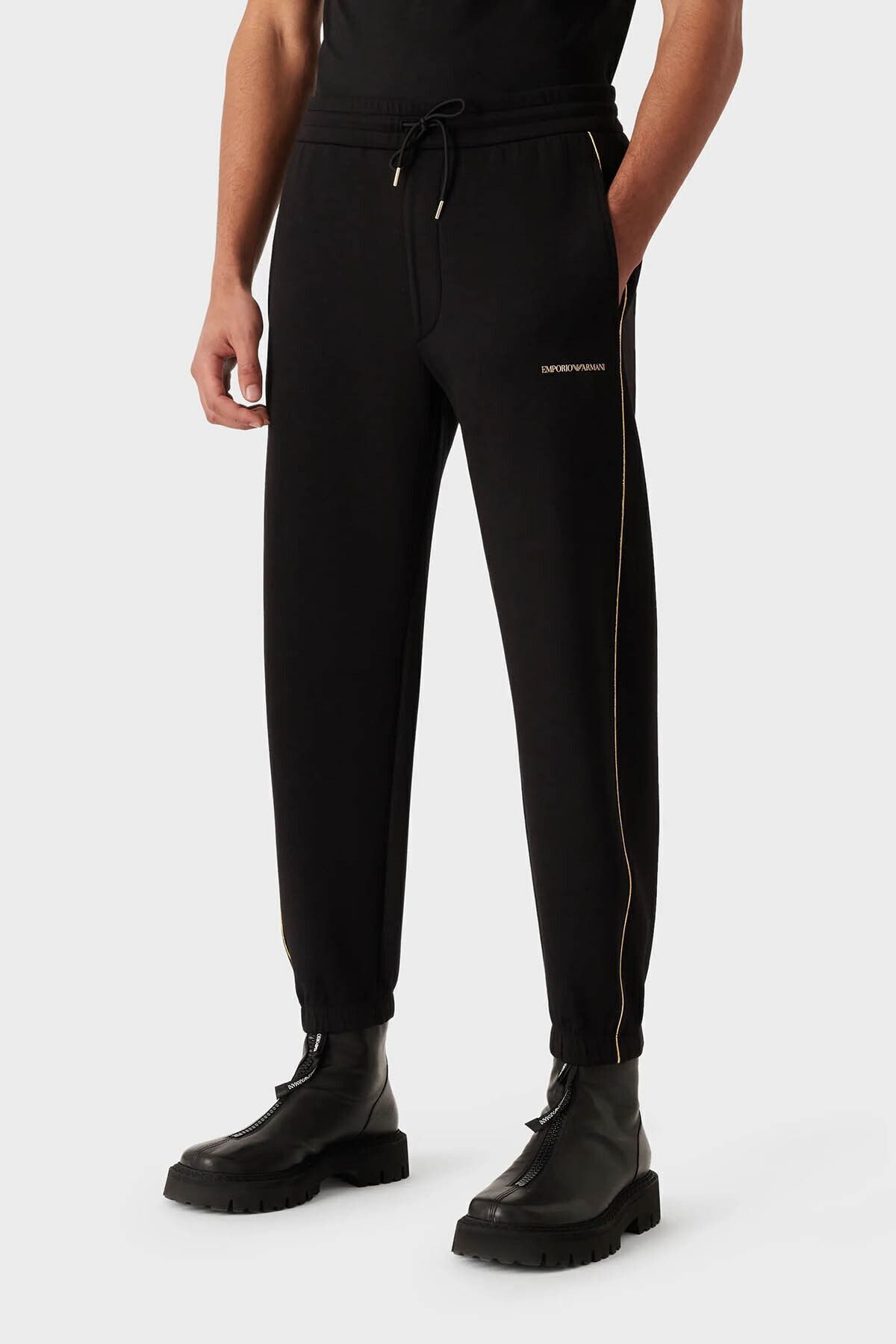 شلوار معمولی کمردار نخی شلوار مردانه 3r1pv0 1jhsz 0999 Emporio Armani