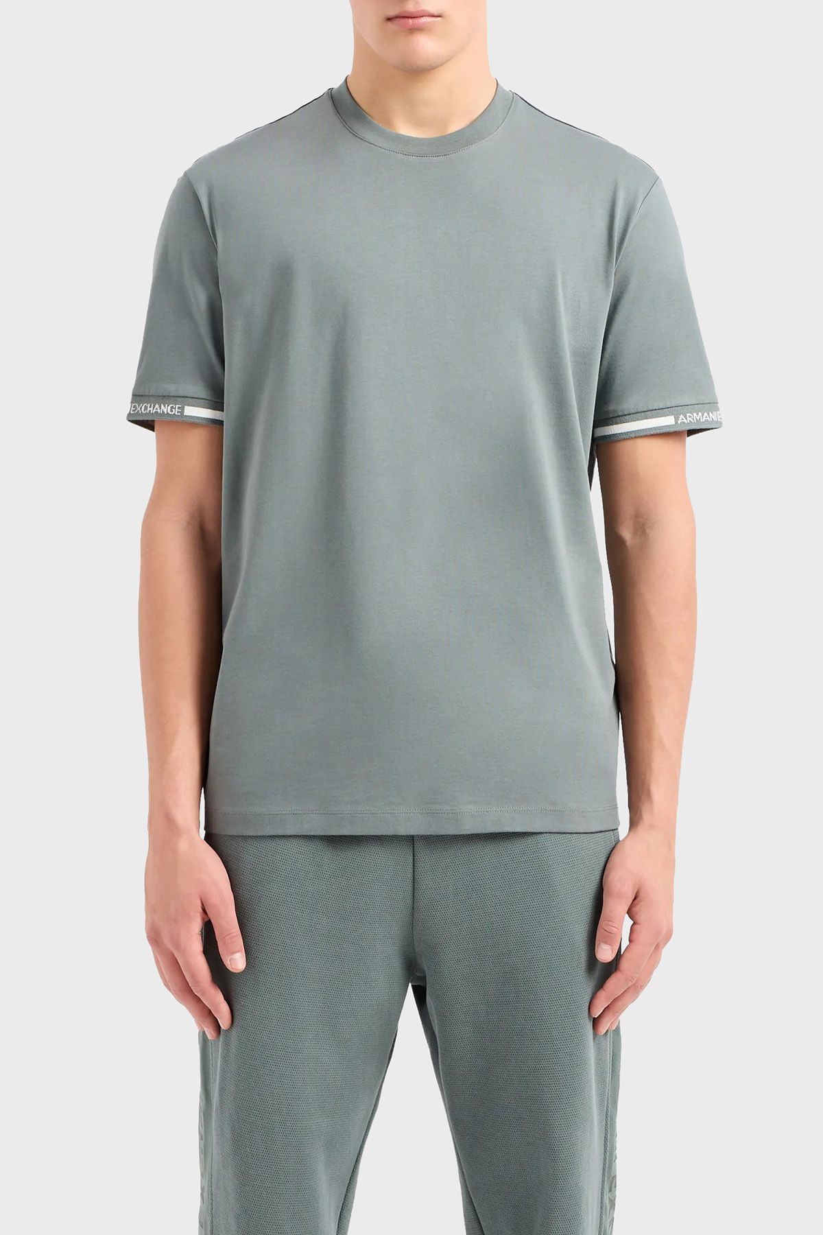 تی شرت مردانه یقه پیراهن معمولی نخی 3DZTLR ZJLFZ 1888 Armani Exchange