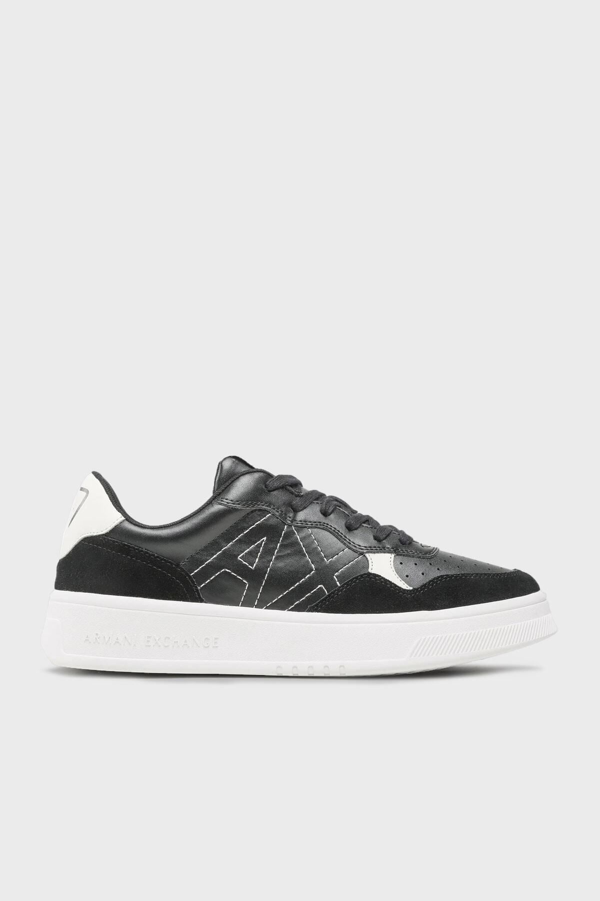 اسنیکر مشکی مردانه کفش ورزشی چرمی xux148 xv601 k001 Armani Exchange