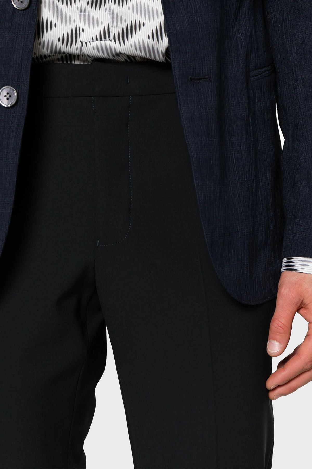شلوار مشکی مردانه کلاسیک WOOL 999 Emporio Armani