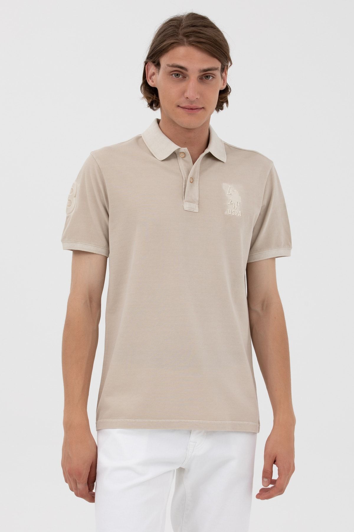 BASE. پولو اسن. تی شرت مردانه یقه پولو یقه منظم 100% پنبه 1573851 U.S. Polo Assn.