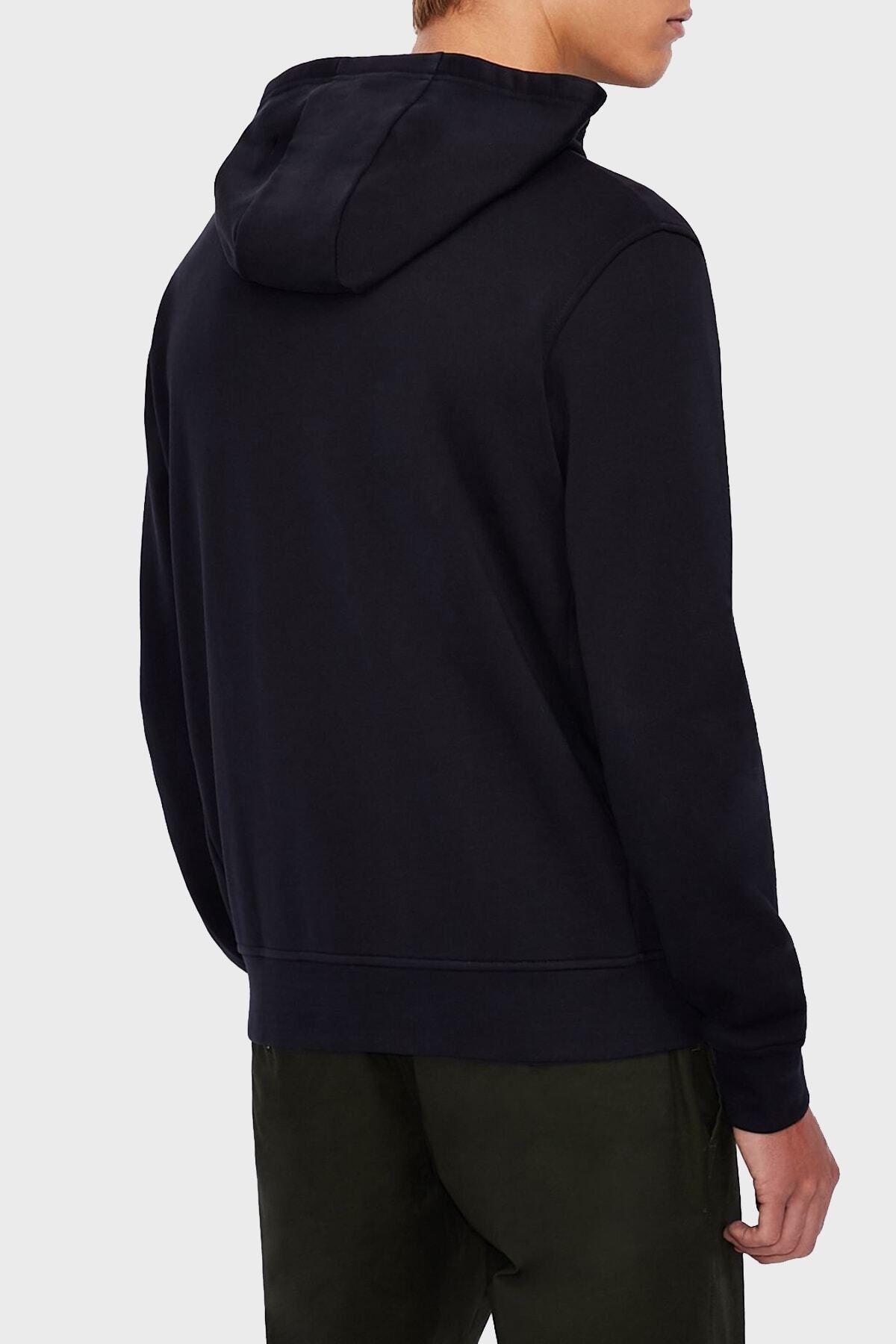 سویشرت آبی مردانه آرم به تفصیل پیراهن Armani Exchange