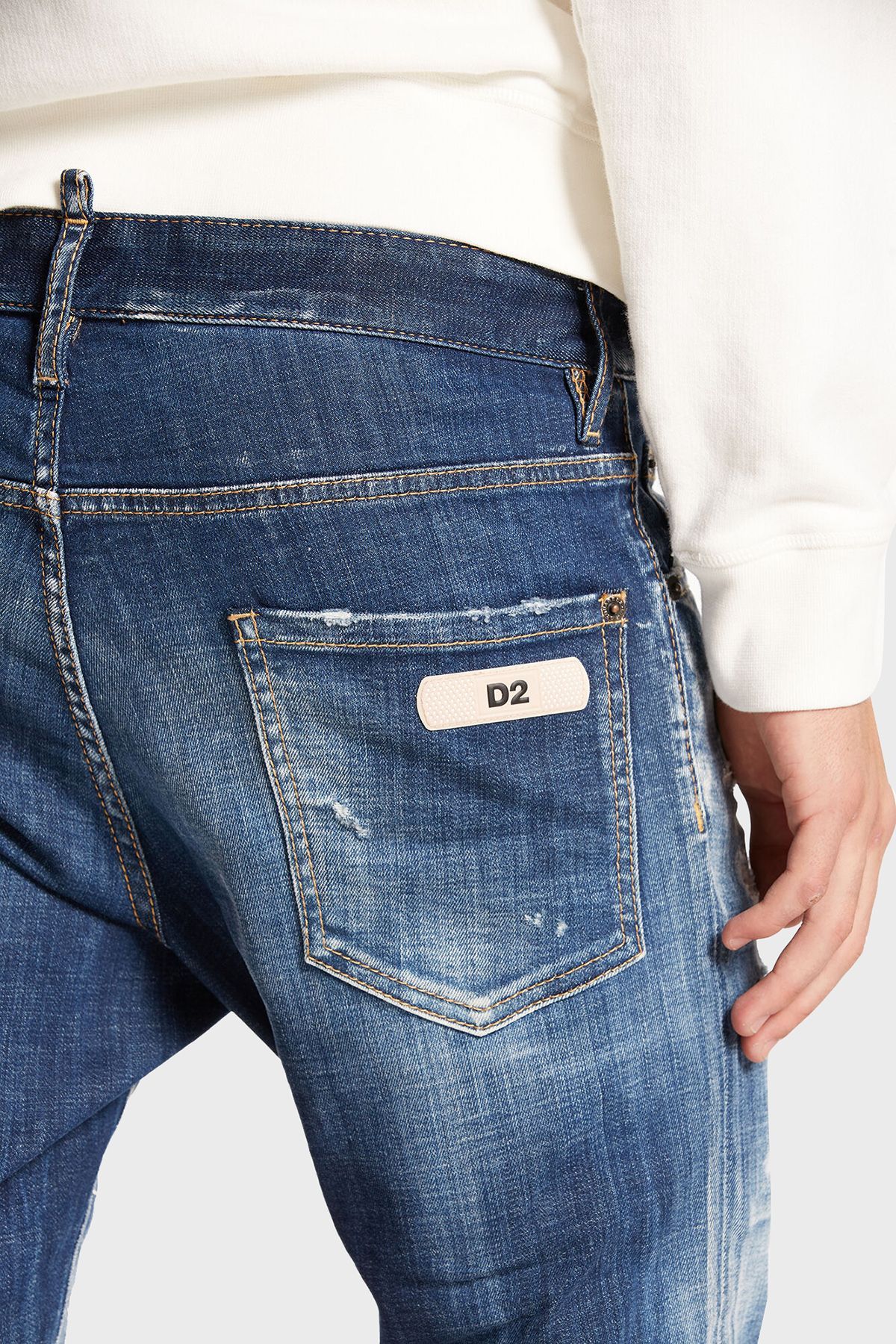 شلوار جین آبی مردانه لباس مناسب 470 DSquared2