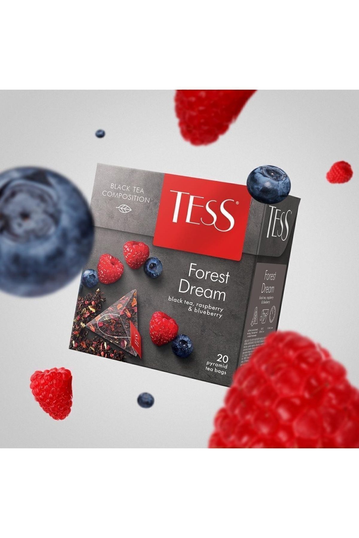 Tess-Black Tea Bag with Forest Fruits - Raspberry and Blueberry 7