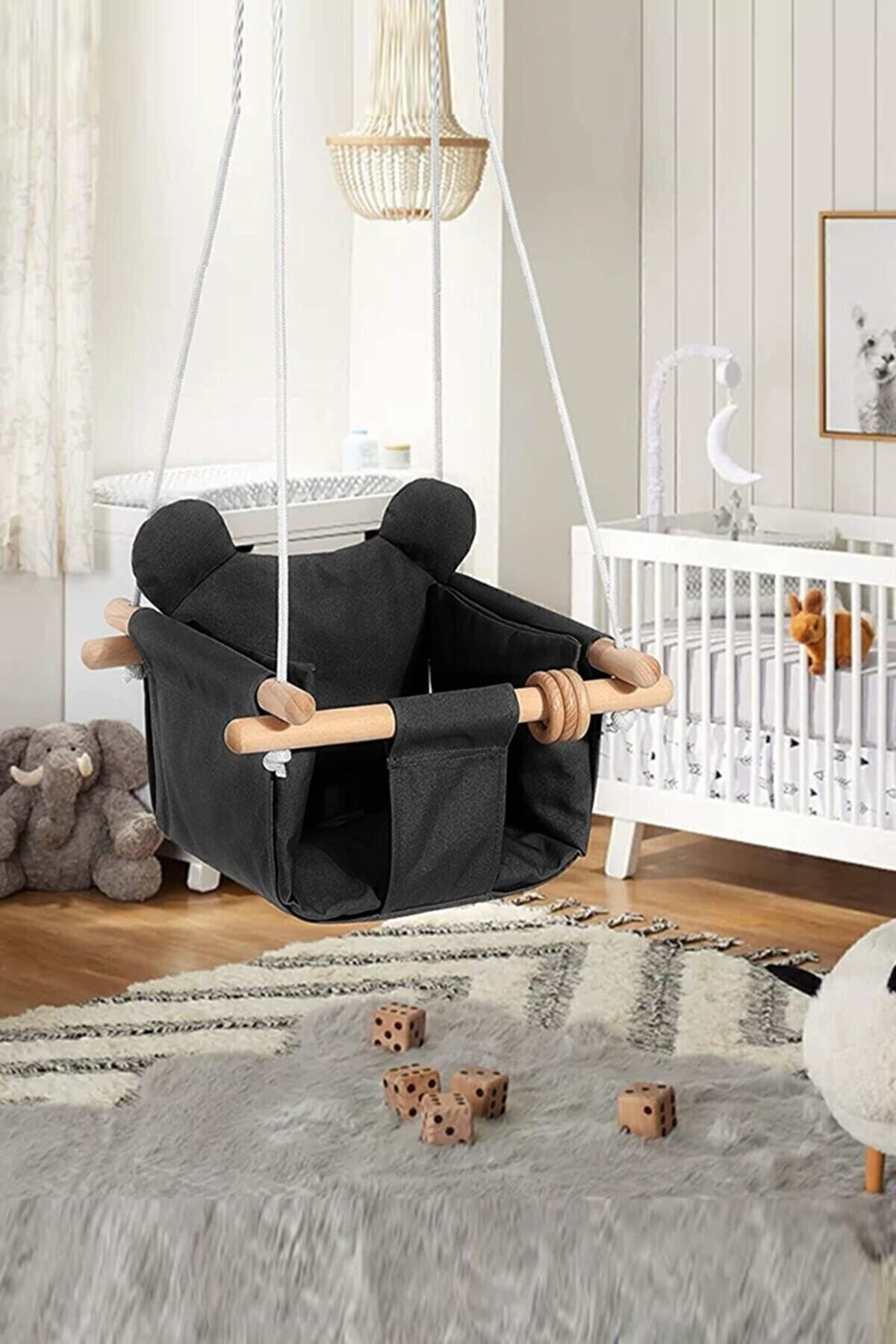 Bundeba Panda Swing Salıncak Bebek Hamağı Salıncağı Oda Salon Bahçe Salıncak Çocuk Bebek Salıncağı fotoğrafı 7 (önizleme)
