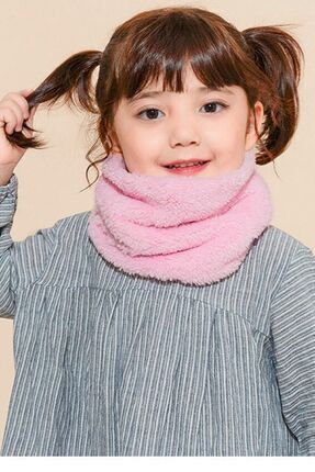 Bundeba Stole Çocuk Peluş Boyunluk Atkı Kaşkol Rüzgar Geçirmez Polar Boyunluk...