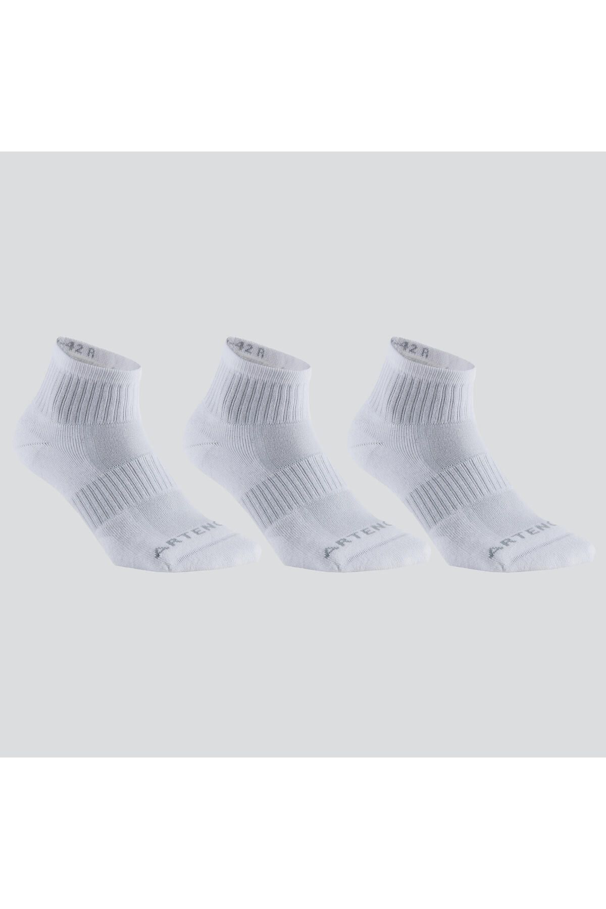Decathlon-Artengo Tennis Socks - Medium Size Socks - Unisex - 3 Pairs - White - Rs 500 1