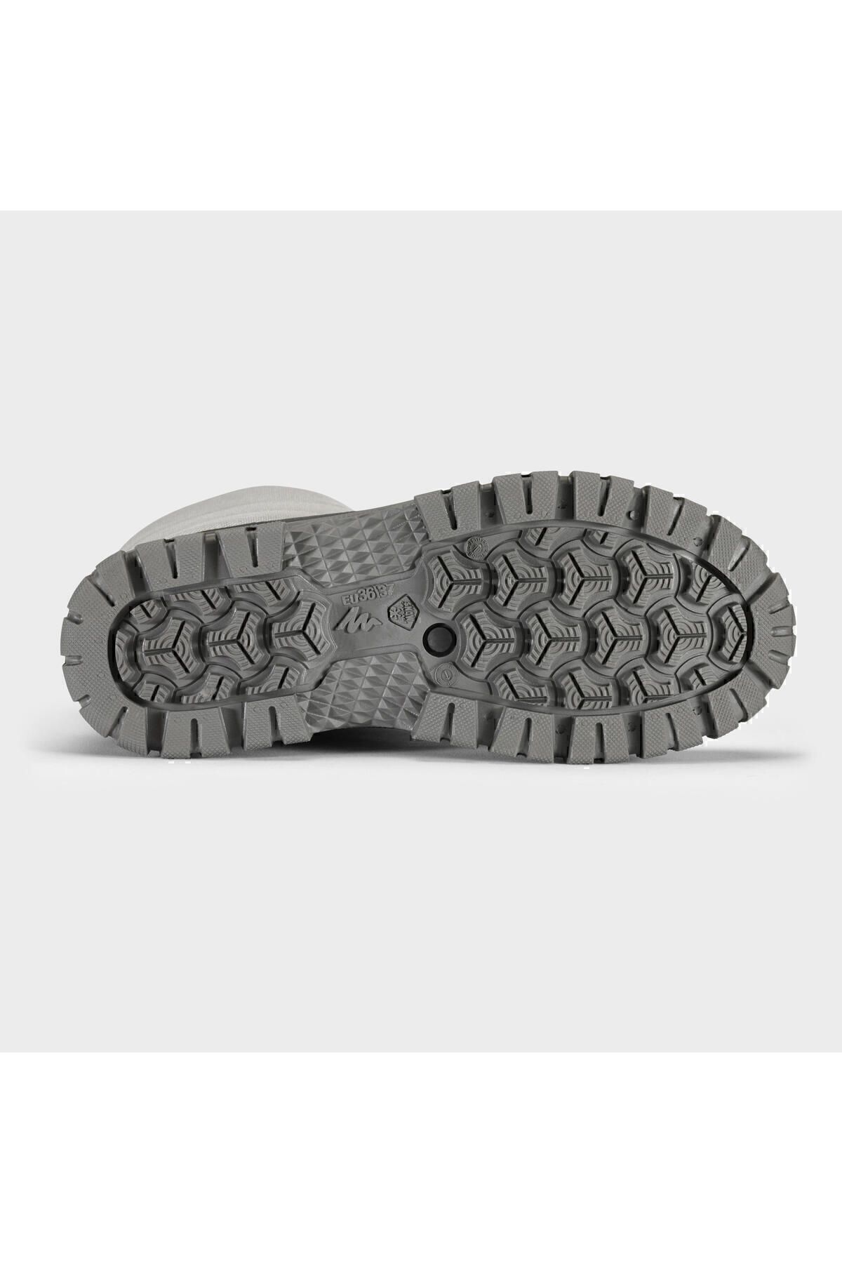 چکمه برفی خاکستری زنانه های کچوا Sh100 X warm Decathlon