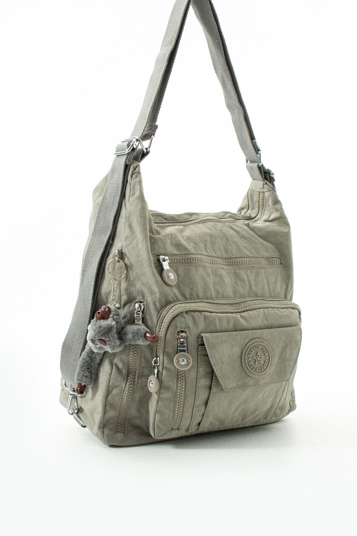 کوله پشتی زنانه خاکستری Çanta Trend | B-219-1 اورجینال - تصویر 3