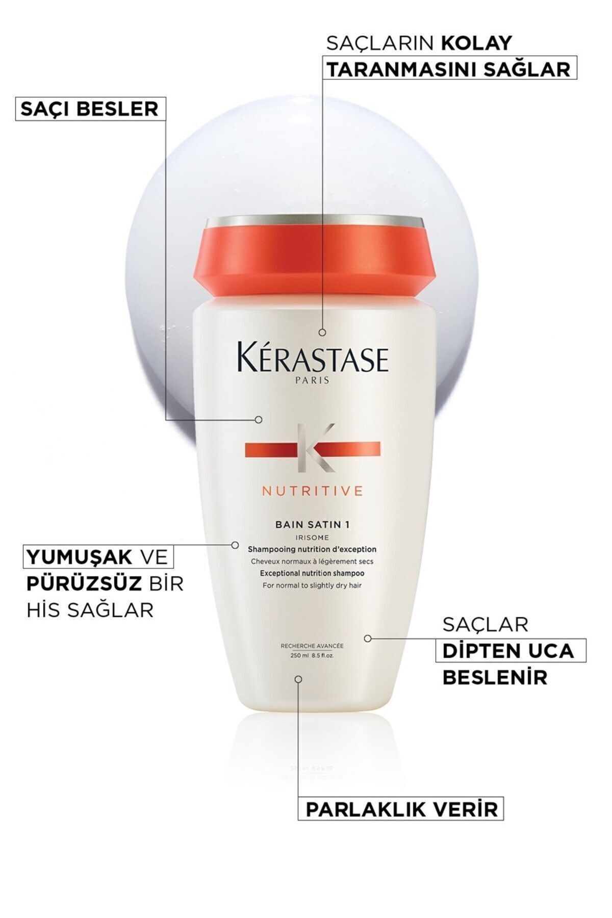 شامپو مردانه و زنانه NOTITIVE BAIN SATIN 1 مو به خشک شدن؟ تغذیه چین 250 میل Kerastase