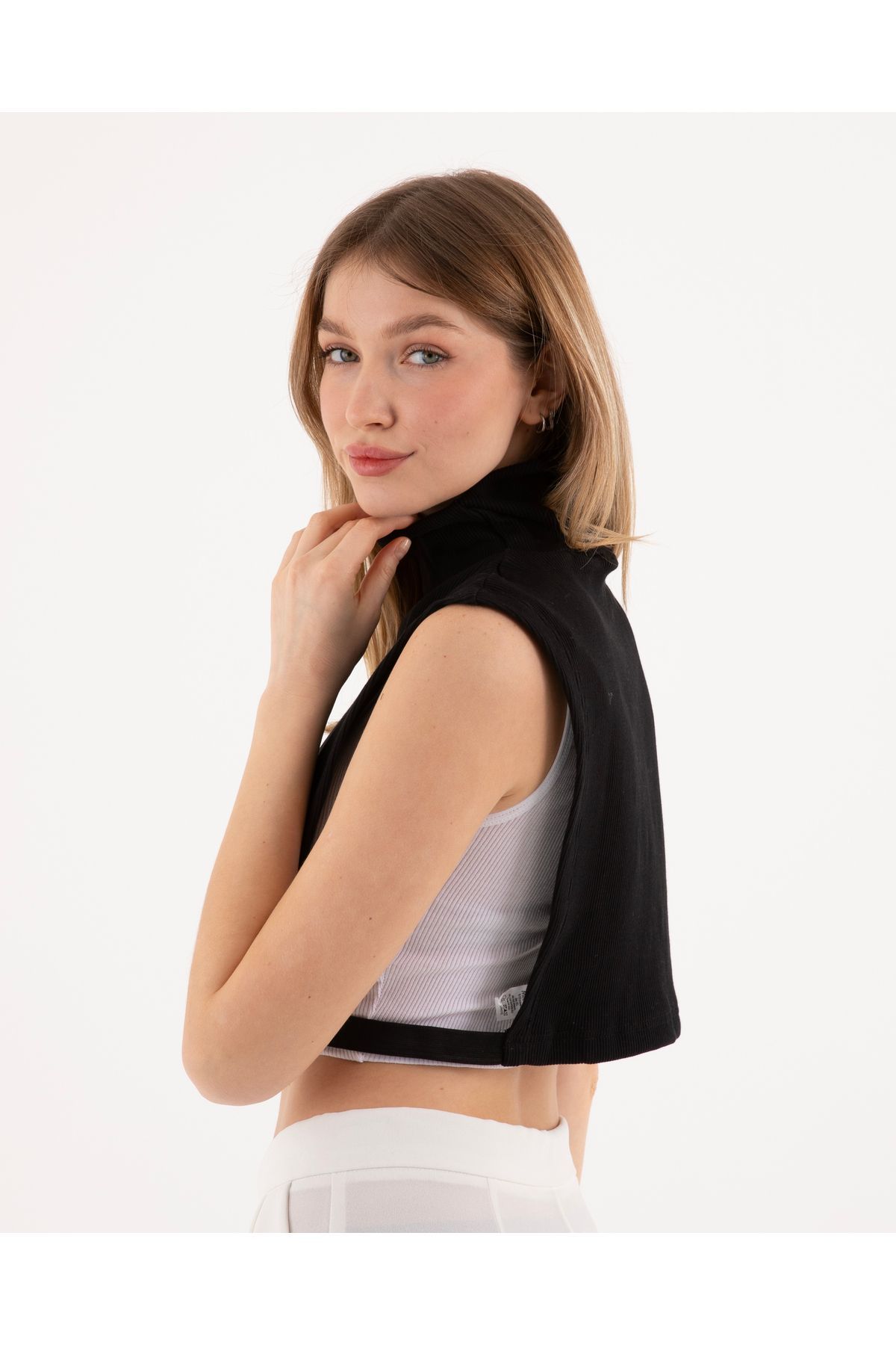 mirach-Set de 5 guler acoperit complet - Lycra cu nervuri Guler extra lung Pulover de pescar complet 7