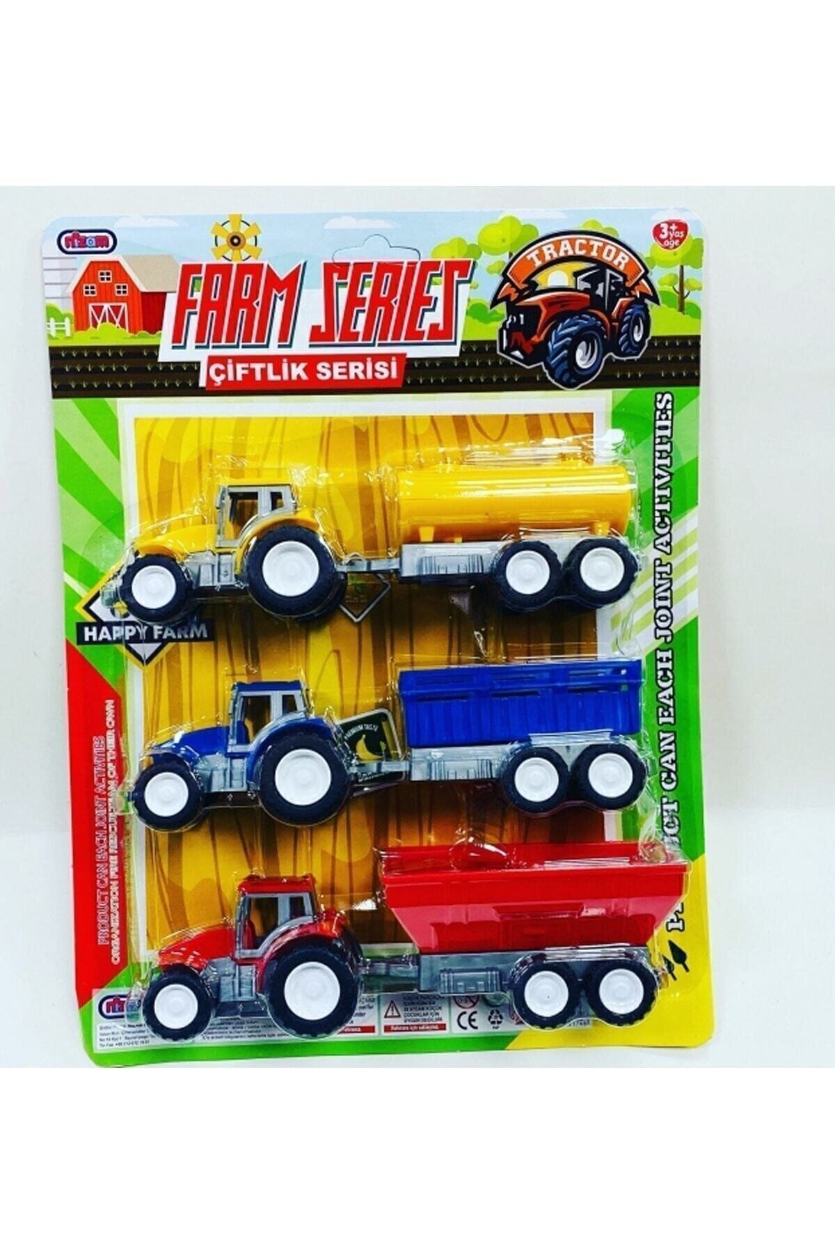 Traktör Oyuncak 3lü Set Süper Farm Modern Design