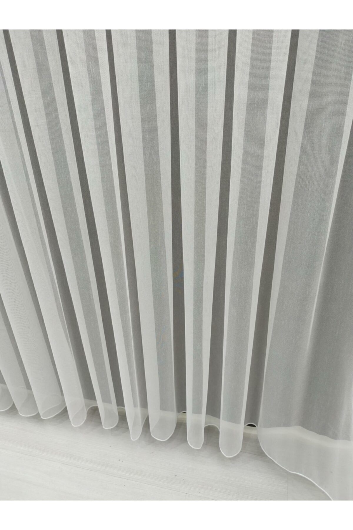 Perde Deposu-Plain Plain Monalisa 1st Quality Tulle Curtain Will Be Shipped on the Same Day! 1x3 Close Pleated 5