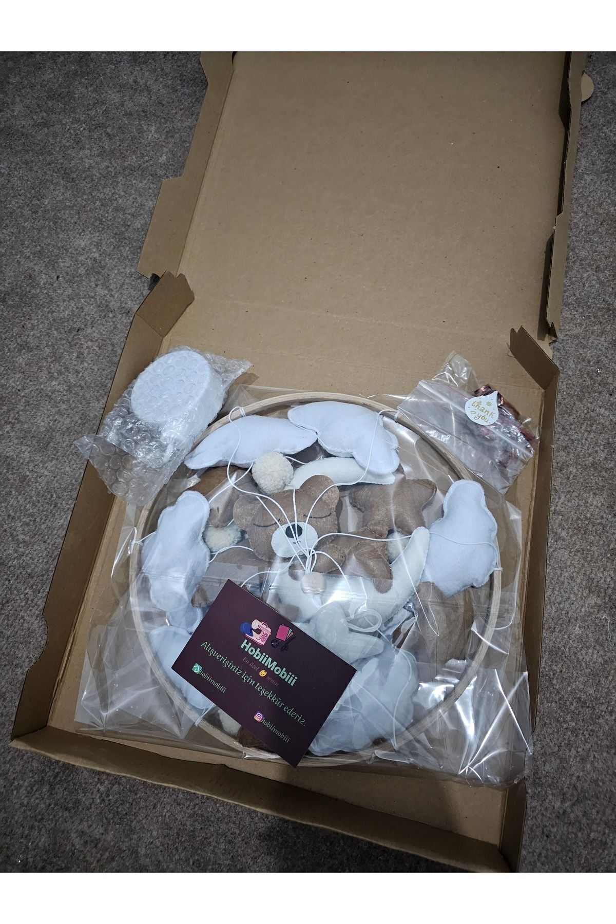 DÖNENCİX Bebek Beşik Süsü Keçe Dönence fotoğrafı 3 (önizleme)