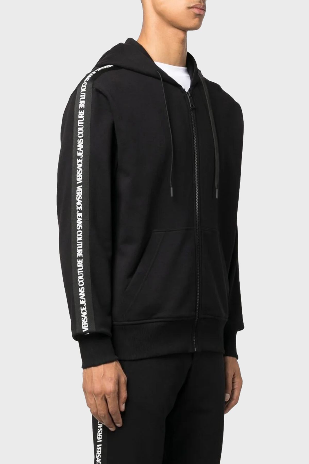 Sweat مردانه SWEAT 75GAIF11 CF03F 899 کتون منظم فیت VERSACE JEANS COUTURE