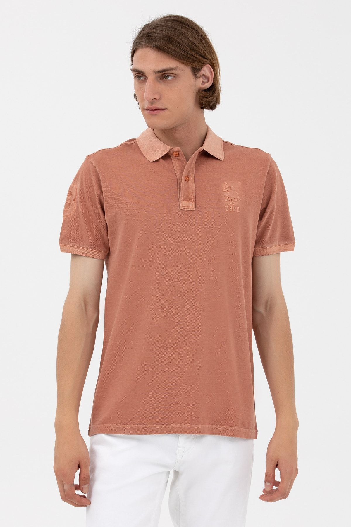 BASE. پولو اسن. تی شرت مردانه یقه پولو یقه معمولی 100% نخی 1573851 U.S. Polo Assn.