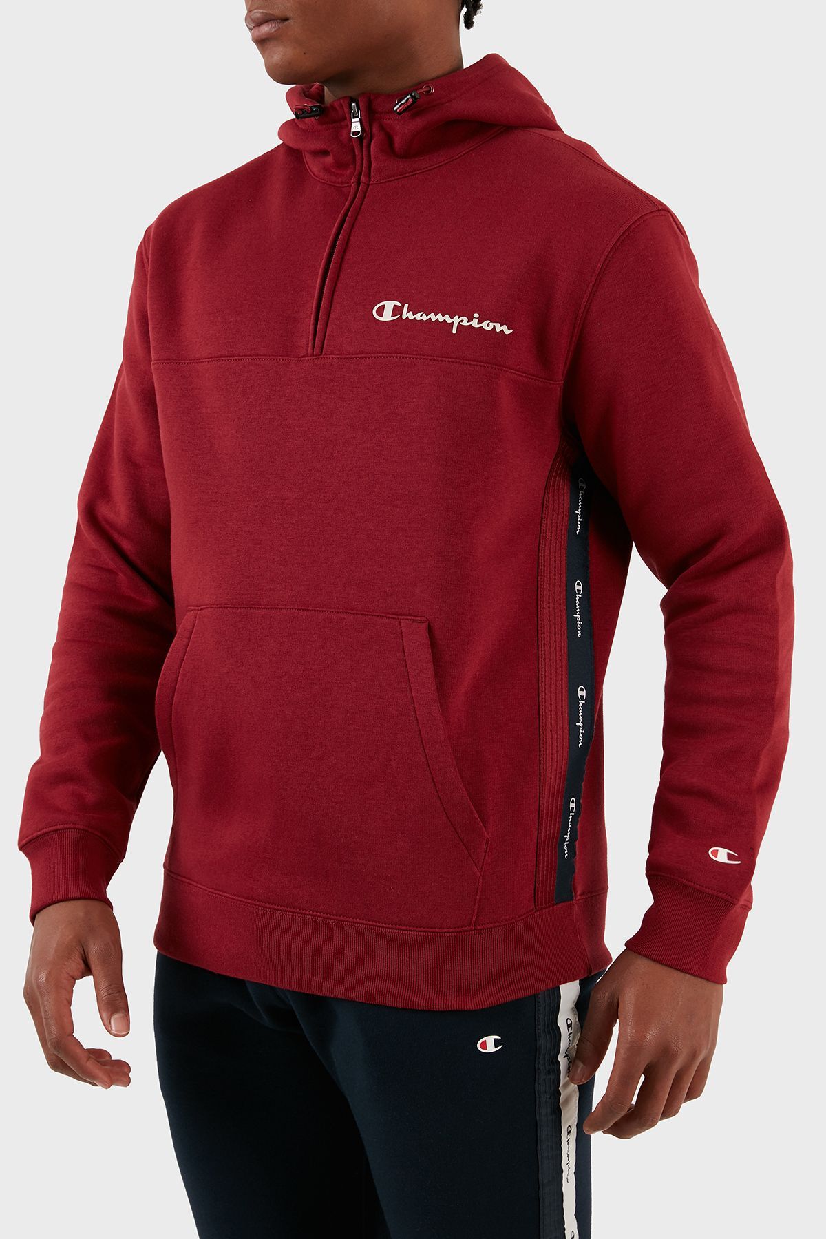 Champion Yar m Fermuarl ci Polarl Kapu onlu Comfort Fit Sweat Erkek SWEAT 219095 TBR RS508