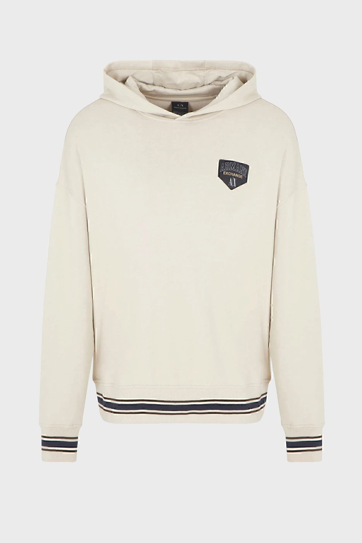 لوگو کلاه دار نخی با تناسب معمولی عرق مردانه SWEAT 6RZMJF ZJDPZ 1934 Armani Exchange