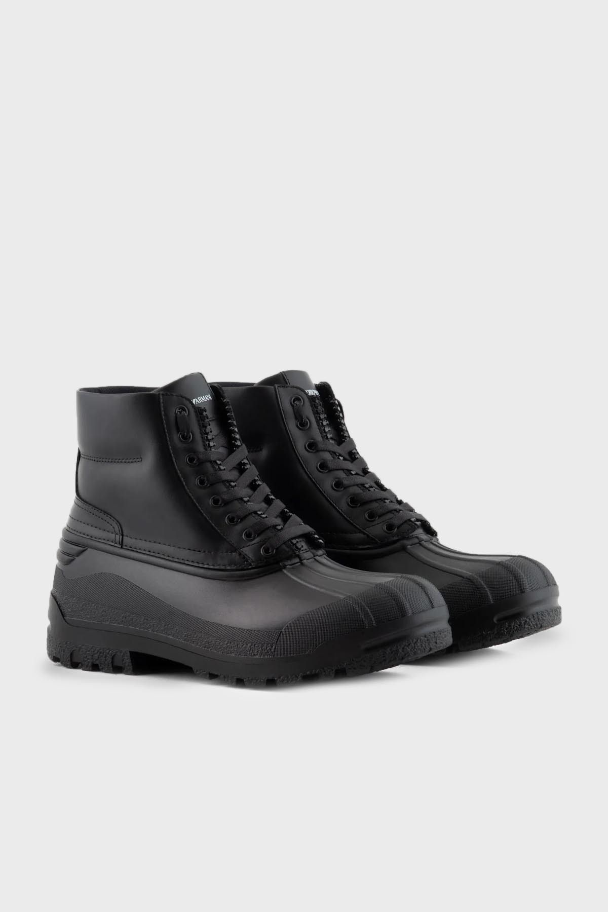 چکمه Lace Up Logo Boots مردانه X4M391 XF741 00002 Emporio Armani