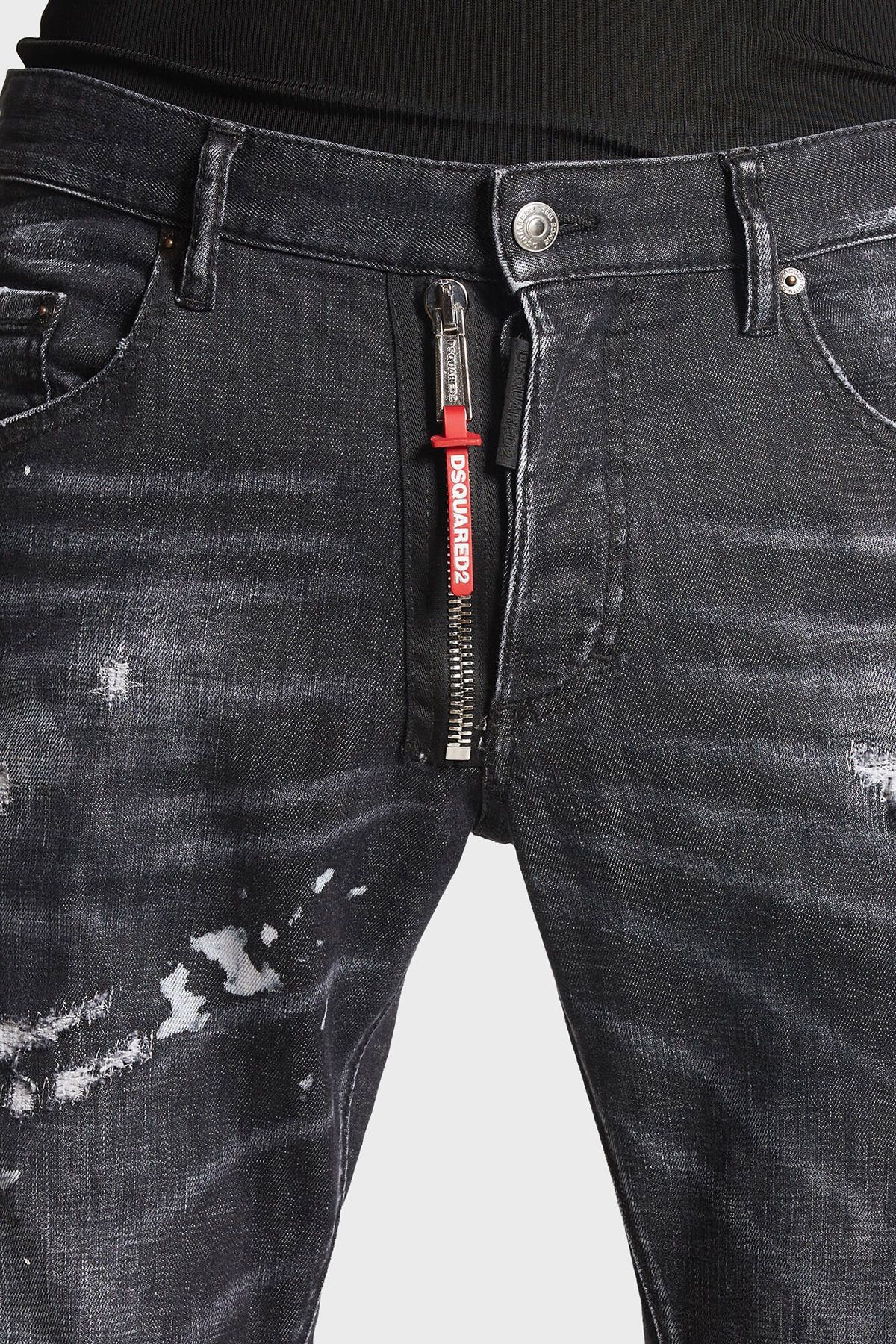 شلوار جین مشکی مردانه SLIM FIT 900 DSquared2