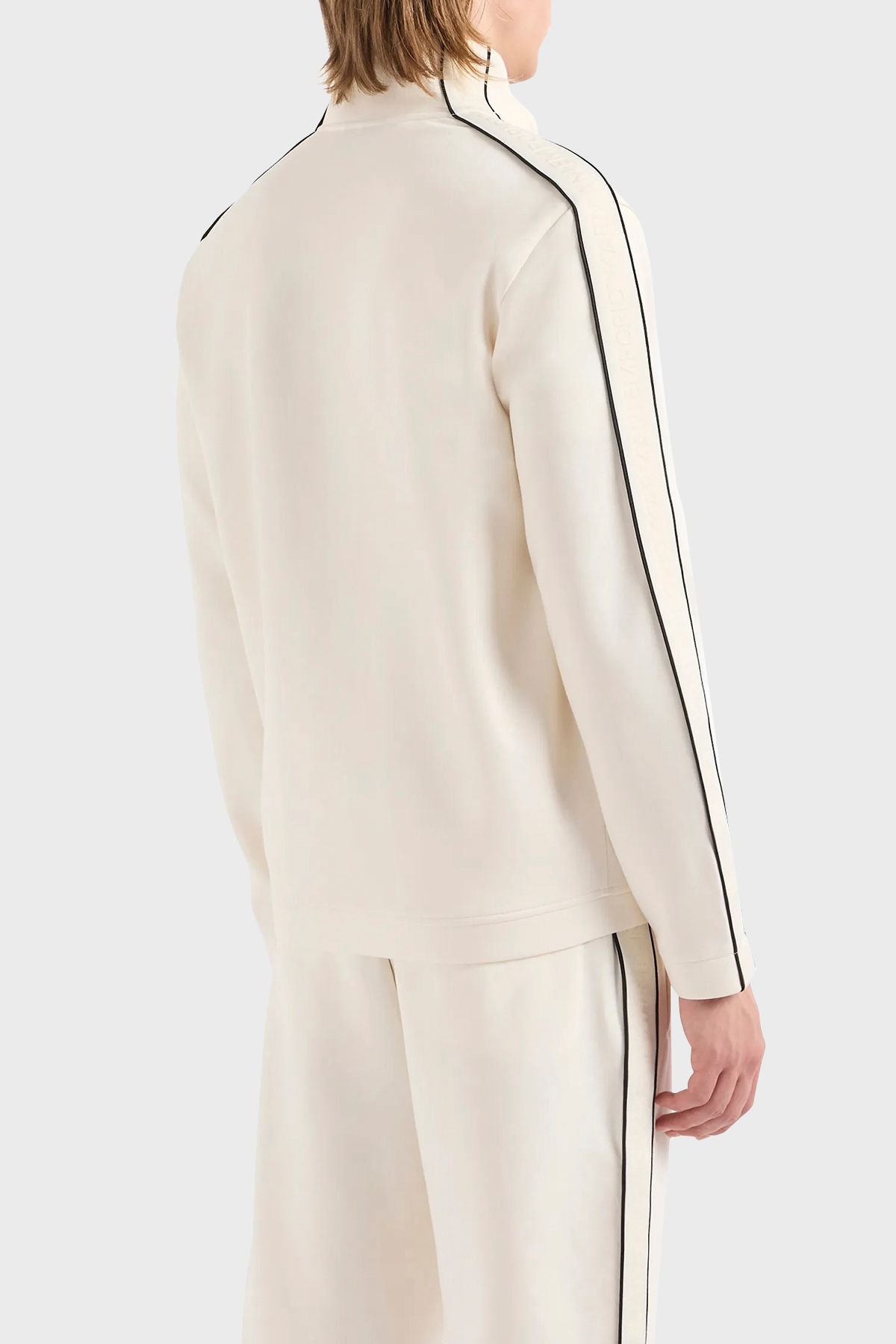 عرق یقه مردانه SWEAT 3D1M69 1JHSZ 0128 یقه استند معمولی نخی Emporio Armani