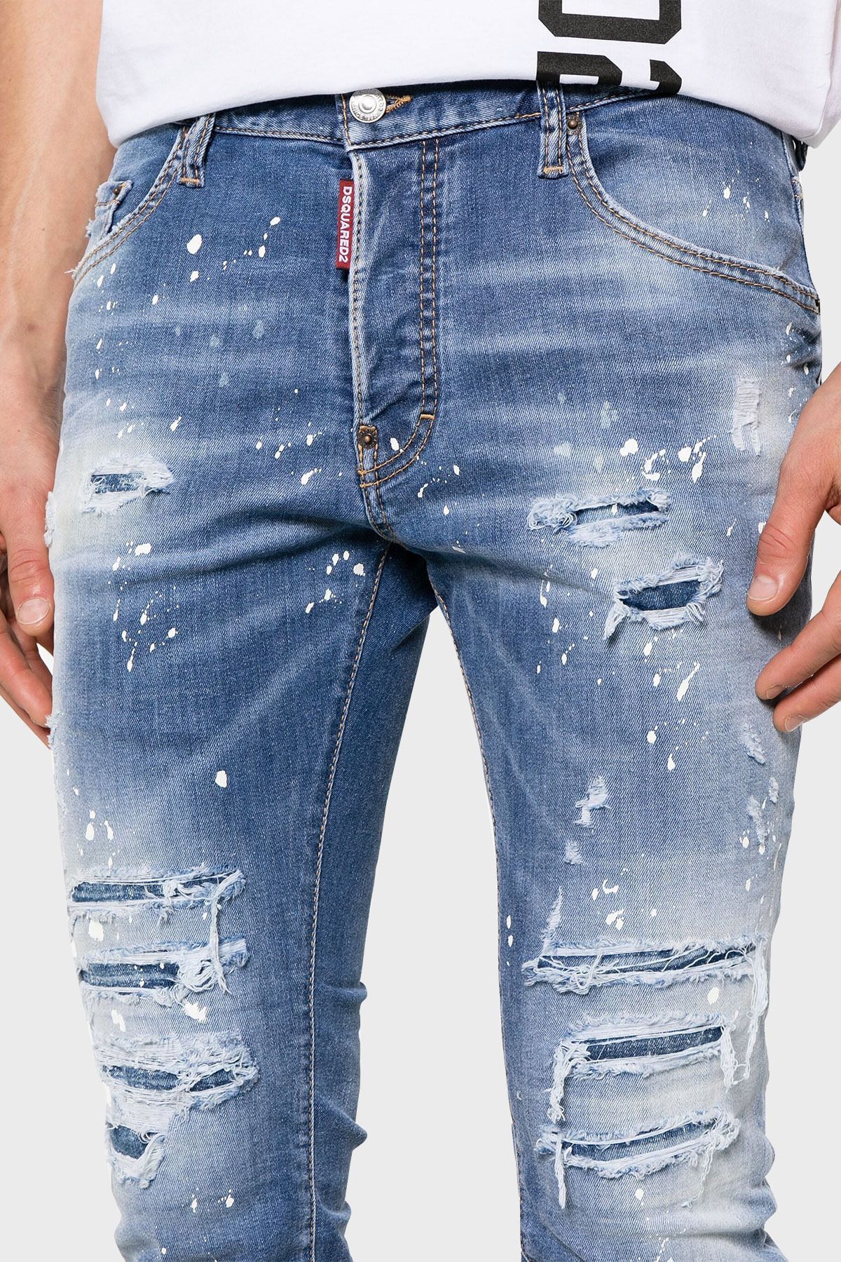شلوار جین آبی مردانه مناسب 470 اورجینال DSquared2