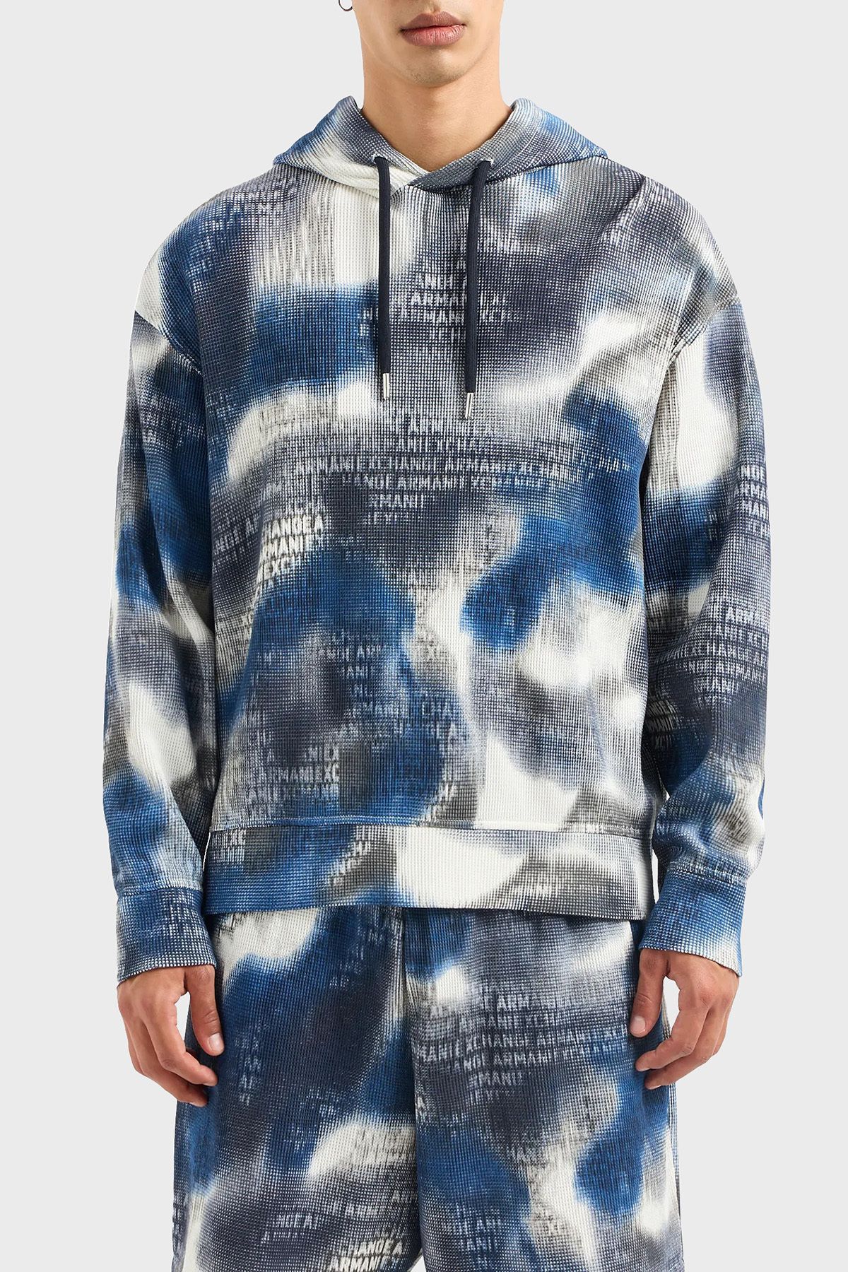 Sweat مردانه SWEAT 3DZMLC ZJ86Z 55JK کتون ریلکس فیت هوددار Armani Exchange